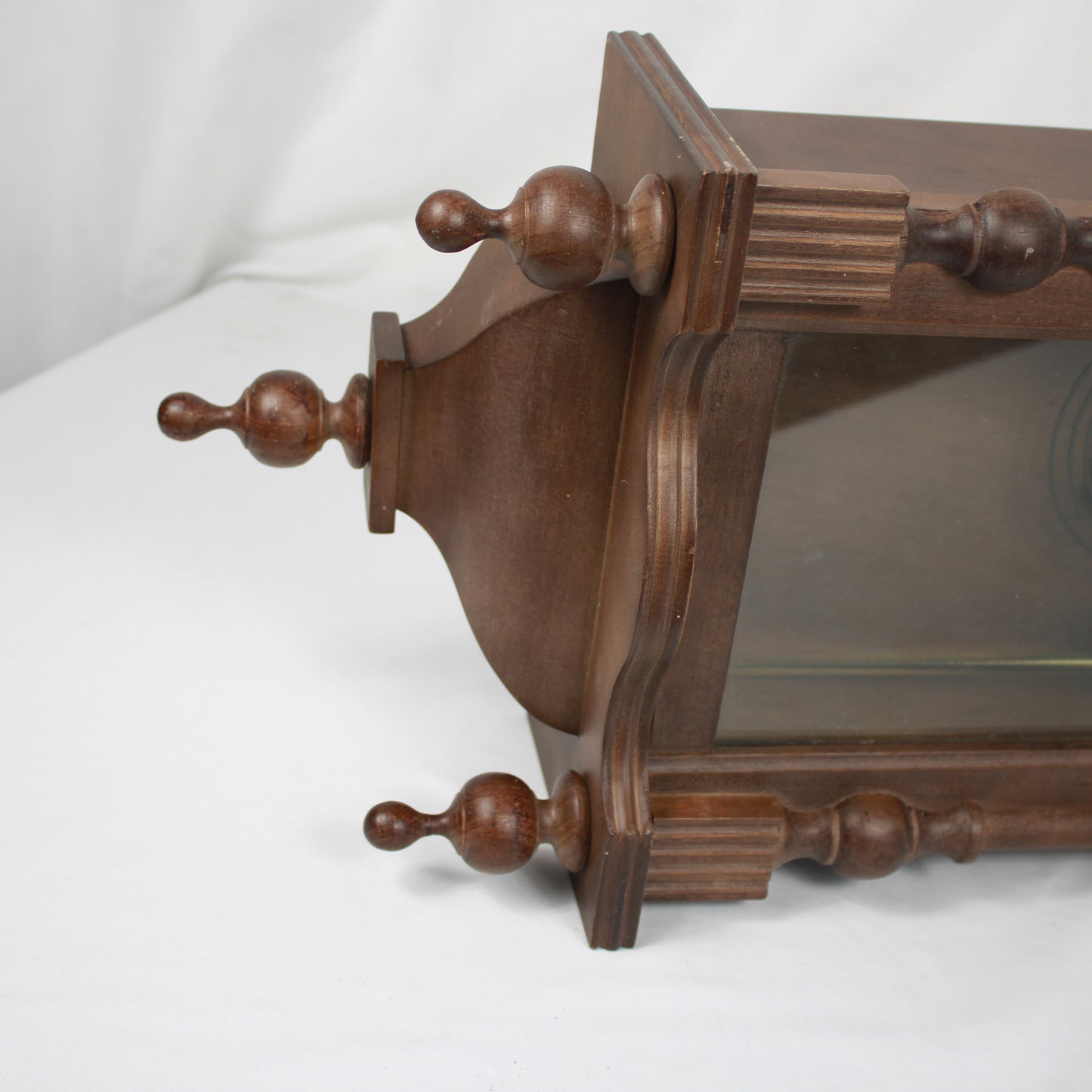 Chalet 31-Day Wooden Wall Clock, Pendulum Chime Clock with Winding Key