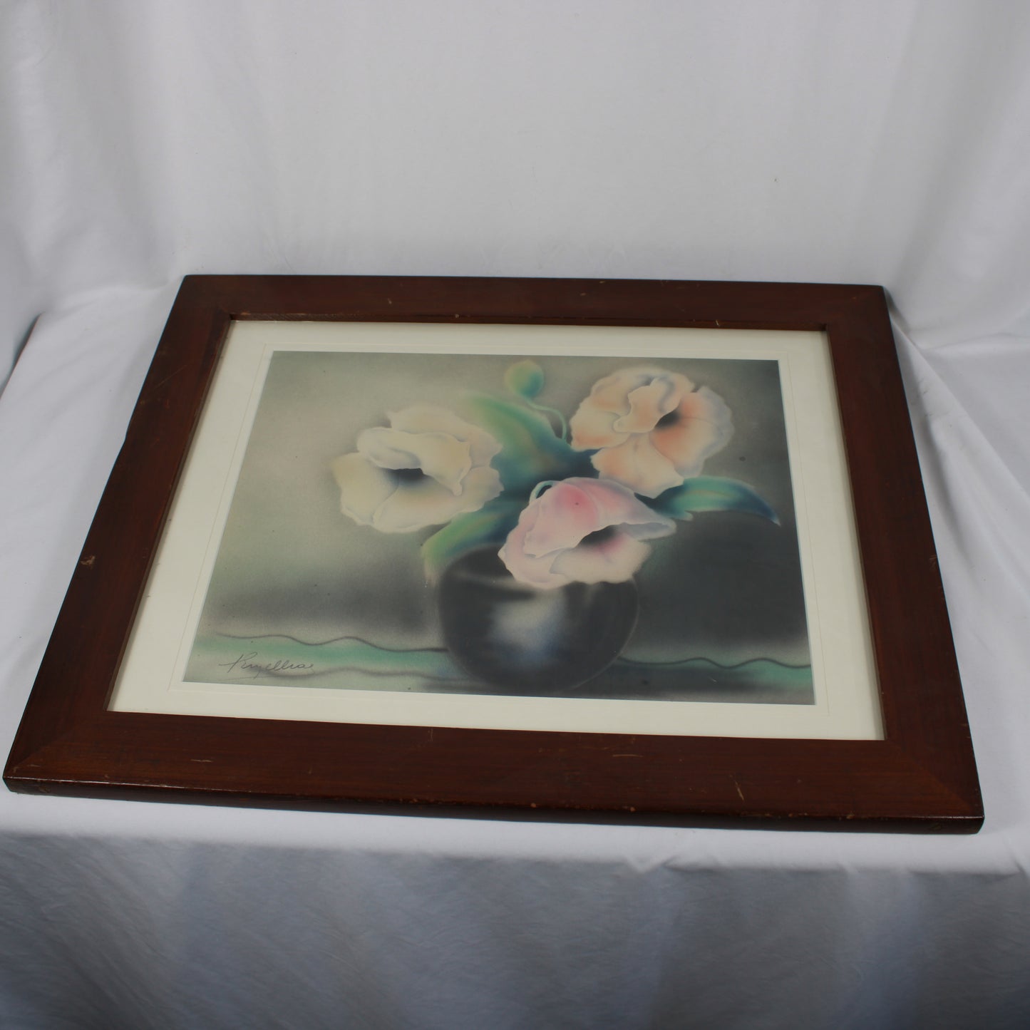 Floral Still Life Artwork Signed Kryelliac