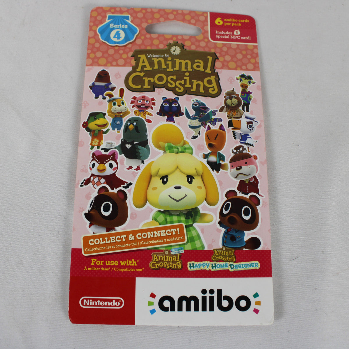 Nintendo Animal Crossing amiibo Cards Booster Pack Lot - Series 1, 3 & 4 (4 Sealed Packs)