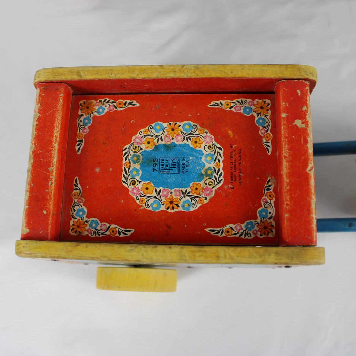 Vintage Fisher-Price Wooden Musical Pull Toy Collection (Lot of 4)