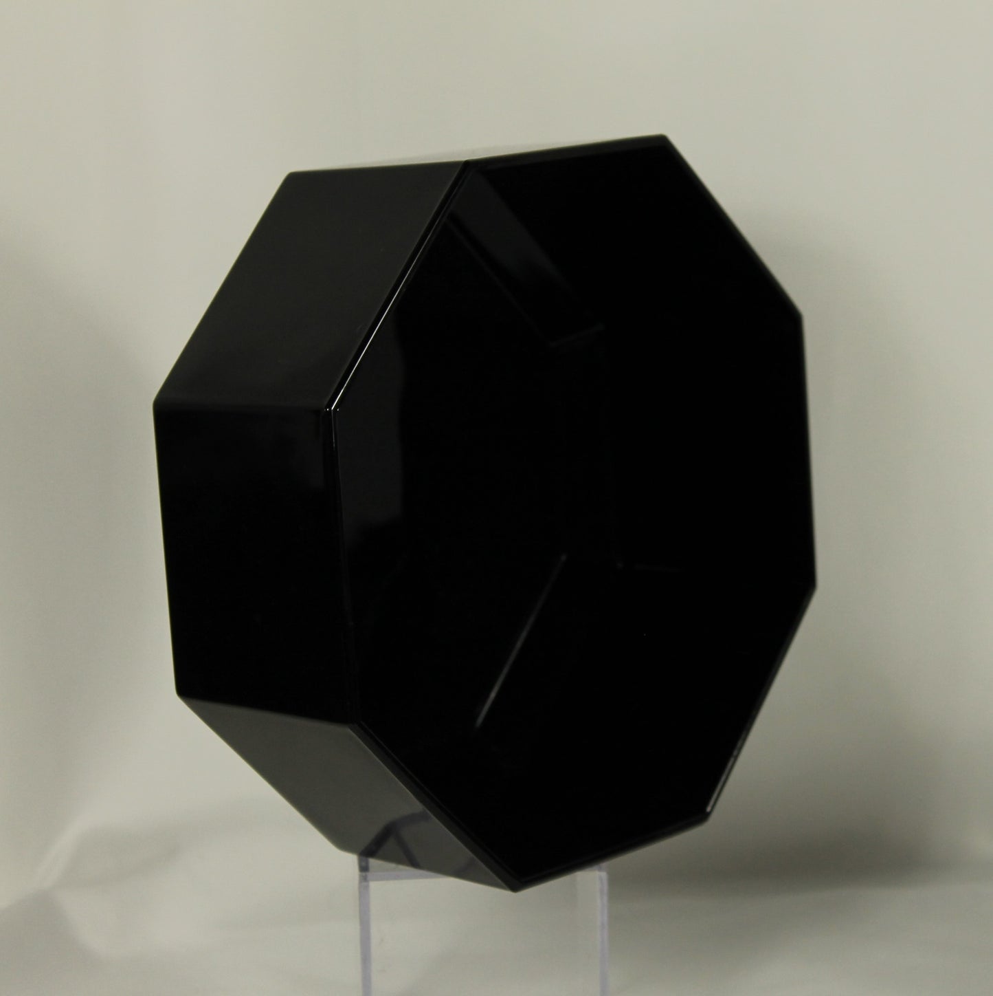 Arcoroc Octime Black Glass Octagon Dish Set