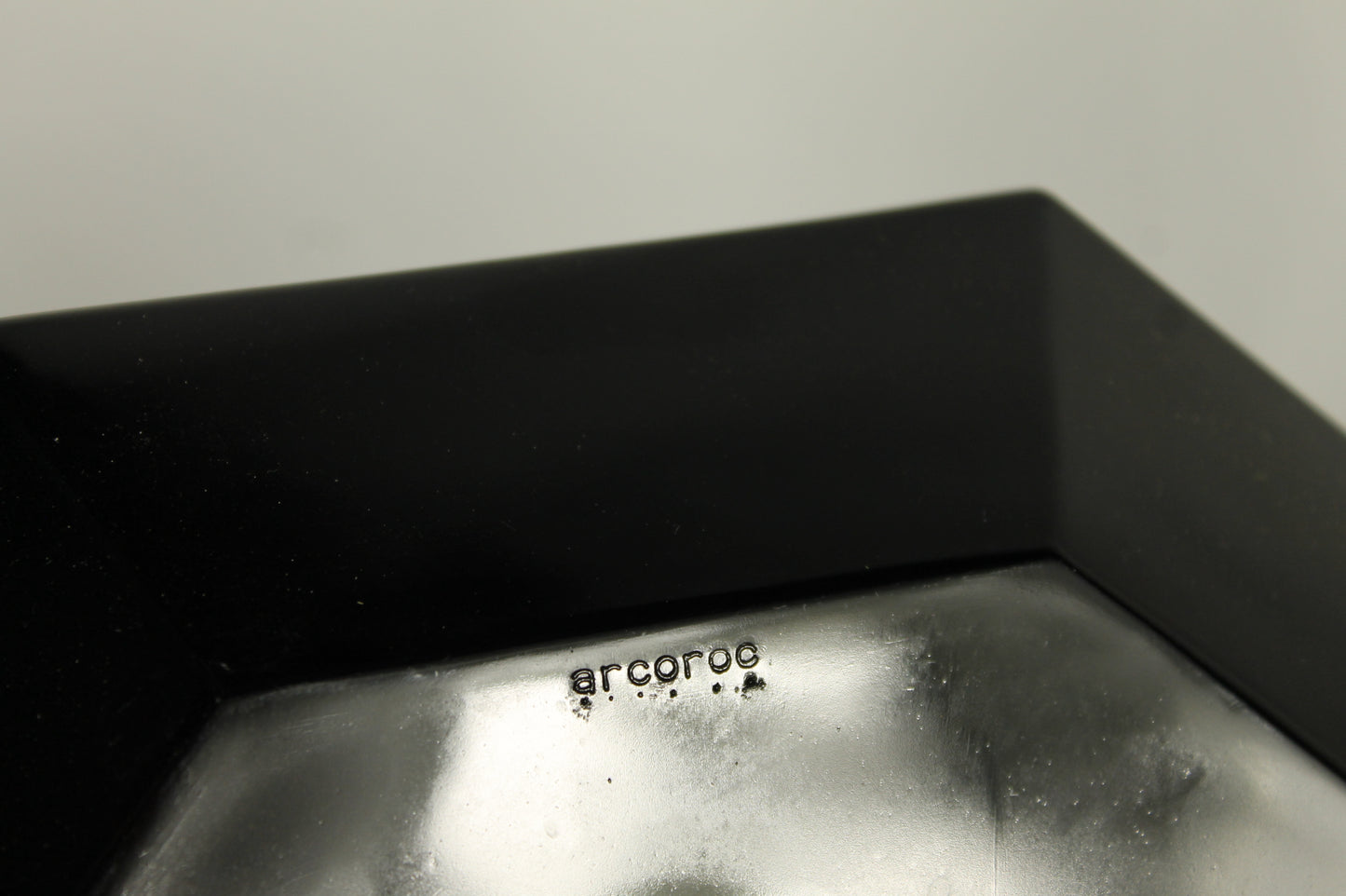 Arcoroc Octime Black Glass Octagon Dish Set