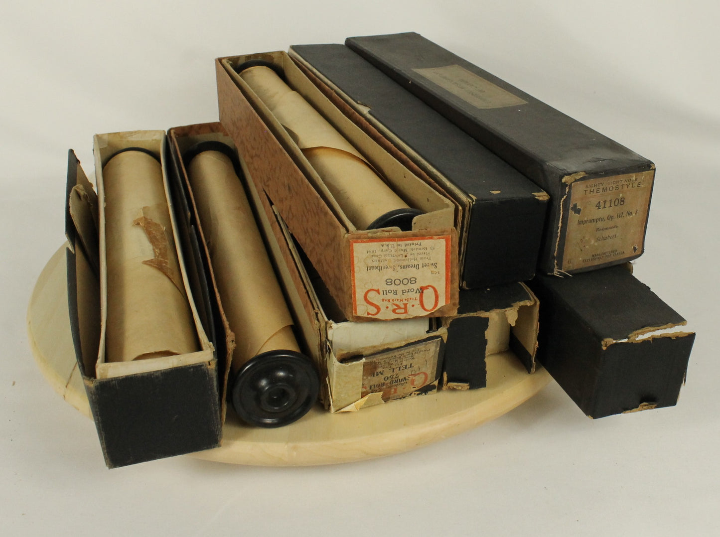 Eight Assorted Player Piano Rolls