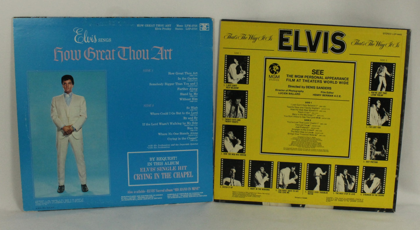 Elvis Records Lot #2 Set of 8