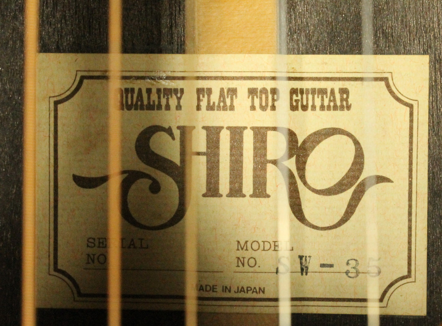 Shiro Acoustic Guitar and Case
