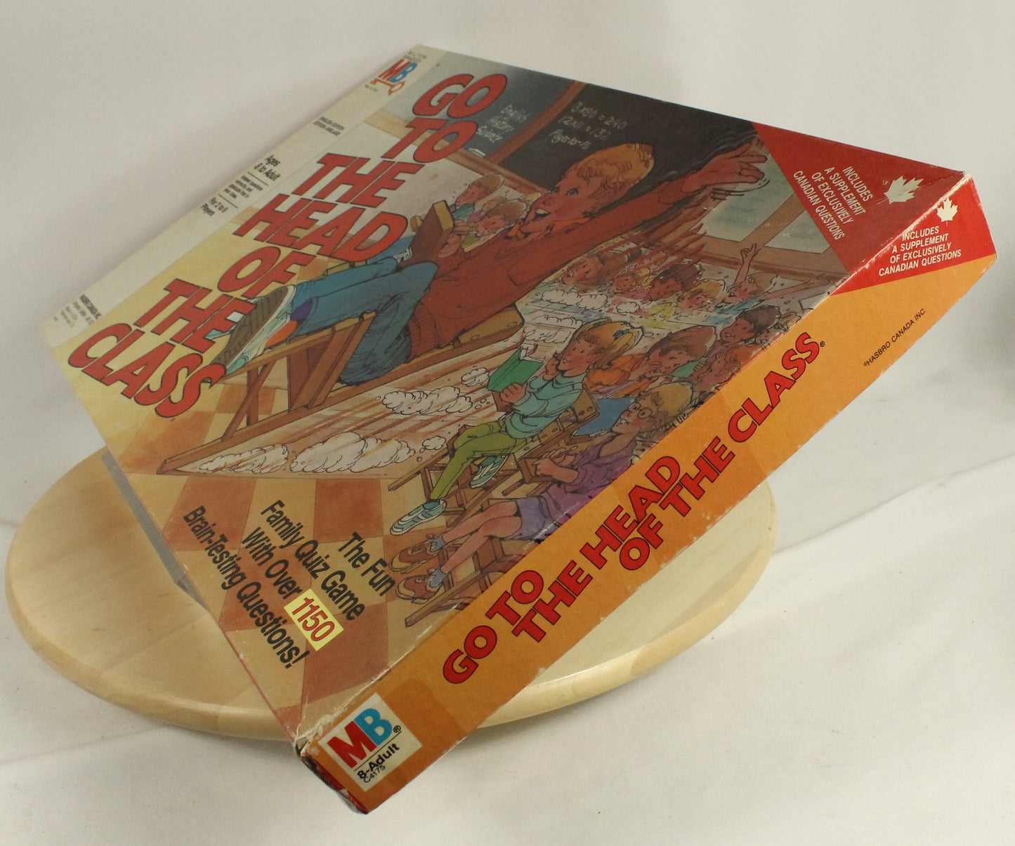 Vintage 1986 Go To The Head Of The Class Board Game