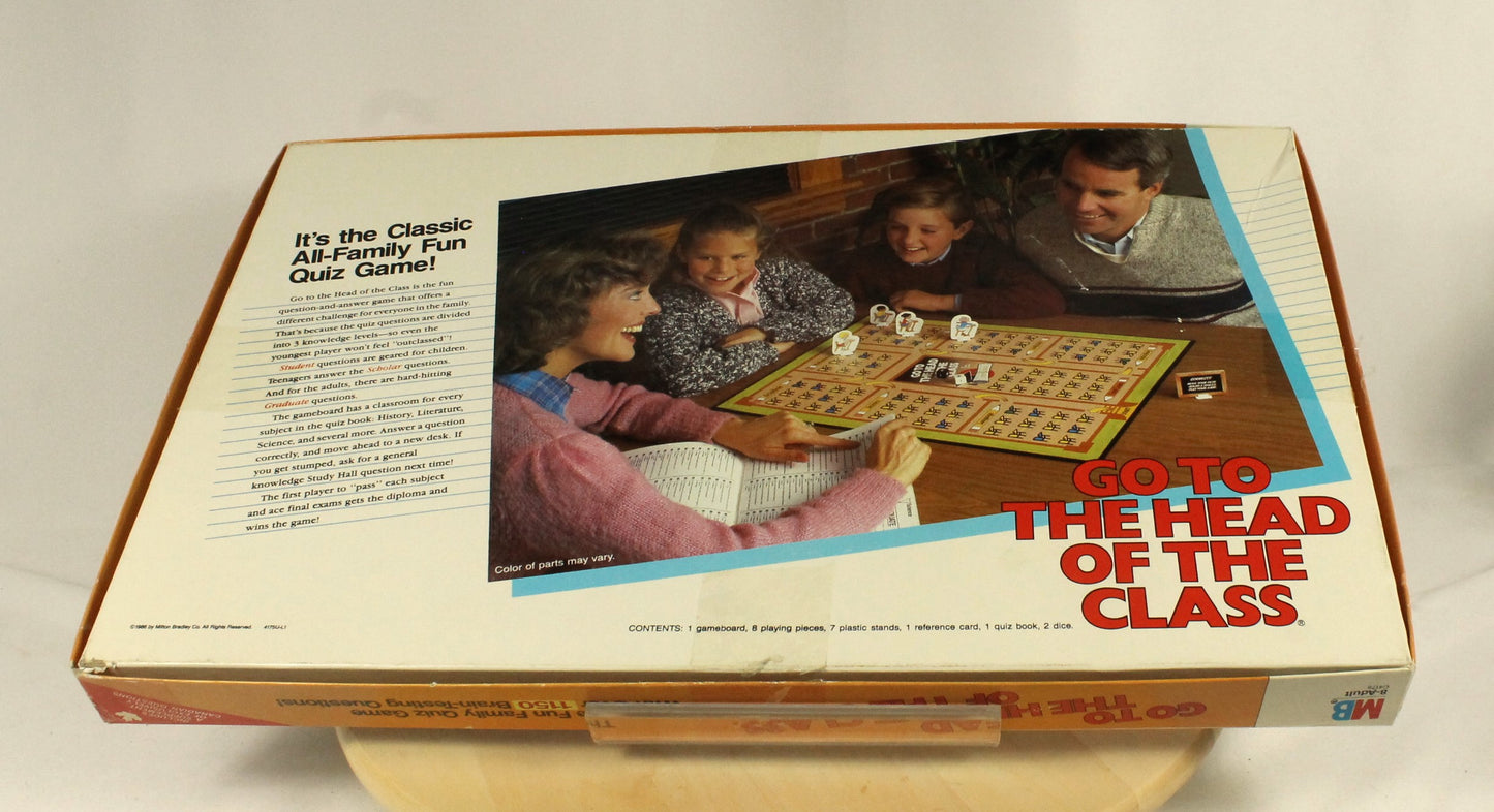 Vintage 1986 Go To The Head Of The Class Board Game