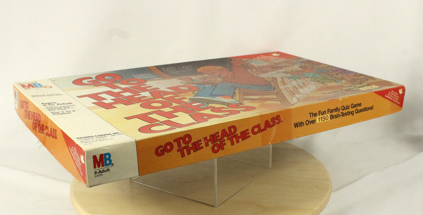 Vintage 1986 Go To The Head Of The Class Board Game