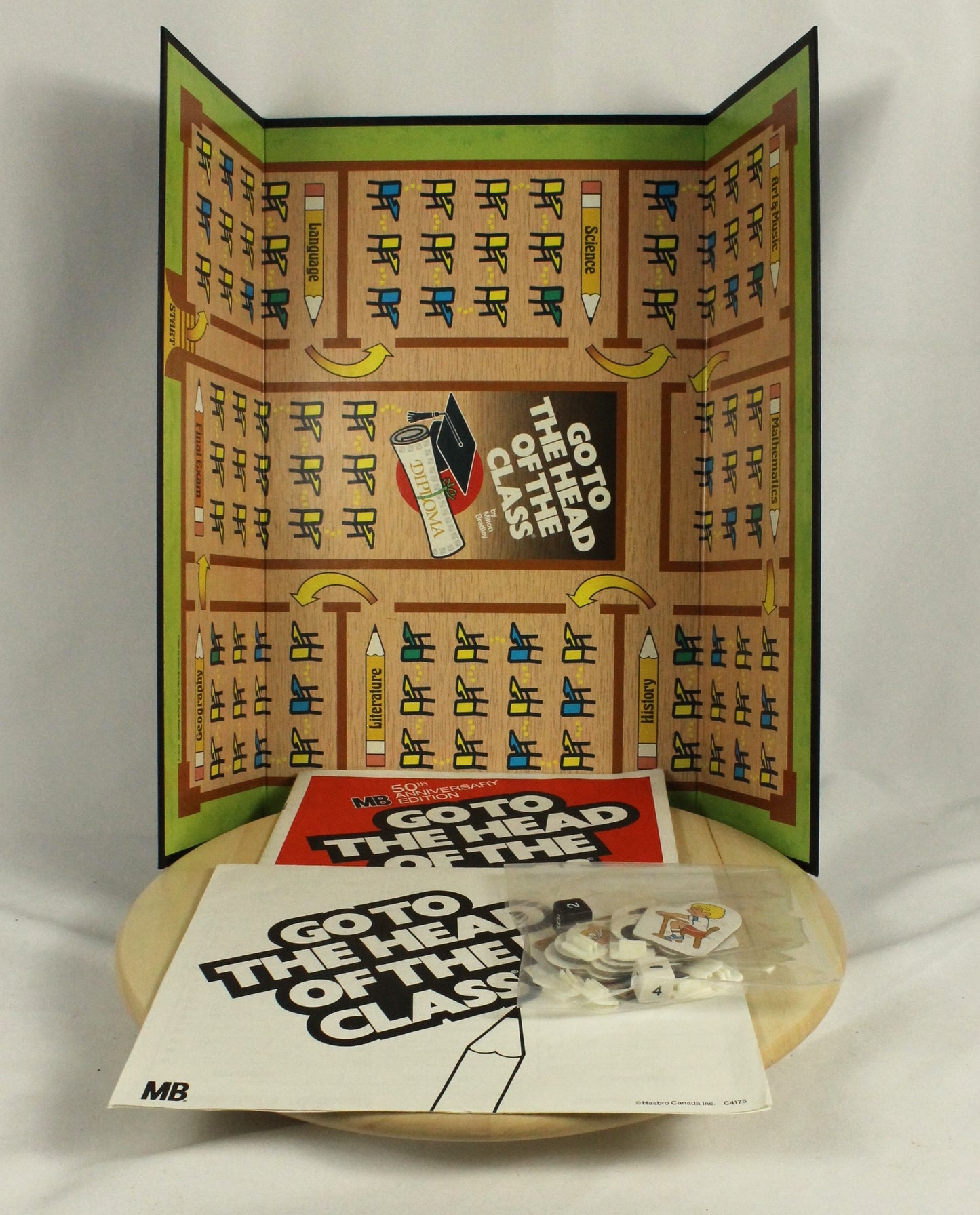 Vintage 1986 Go To The Head Of The Class Board Game
