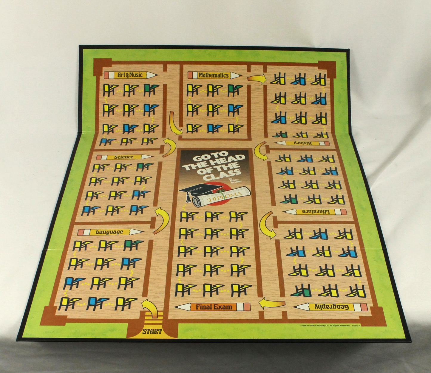 Vintage 1986 Go To The Head Of The Class Board Game