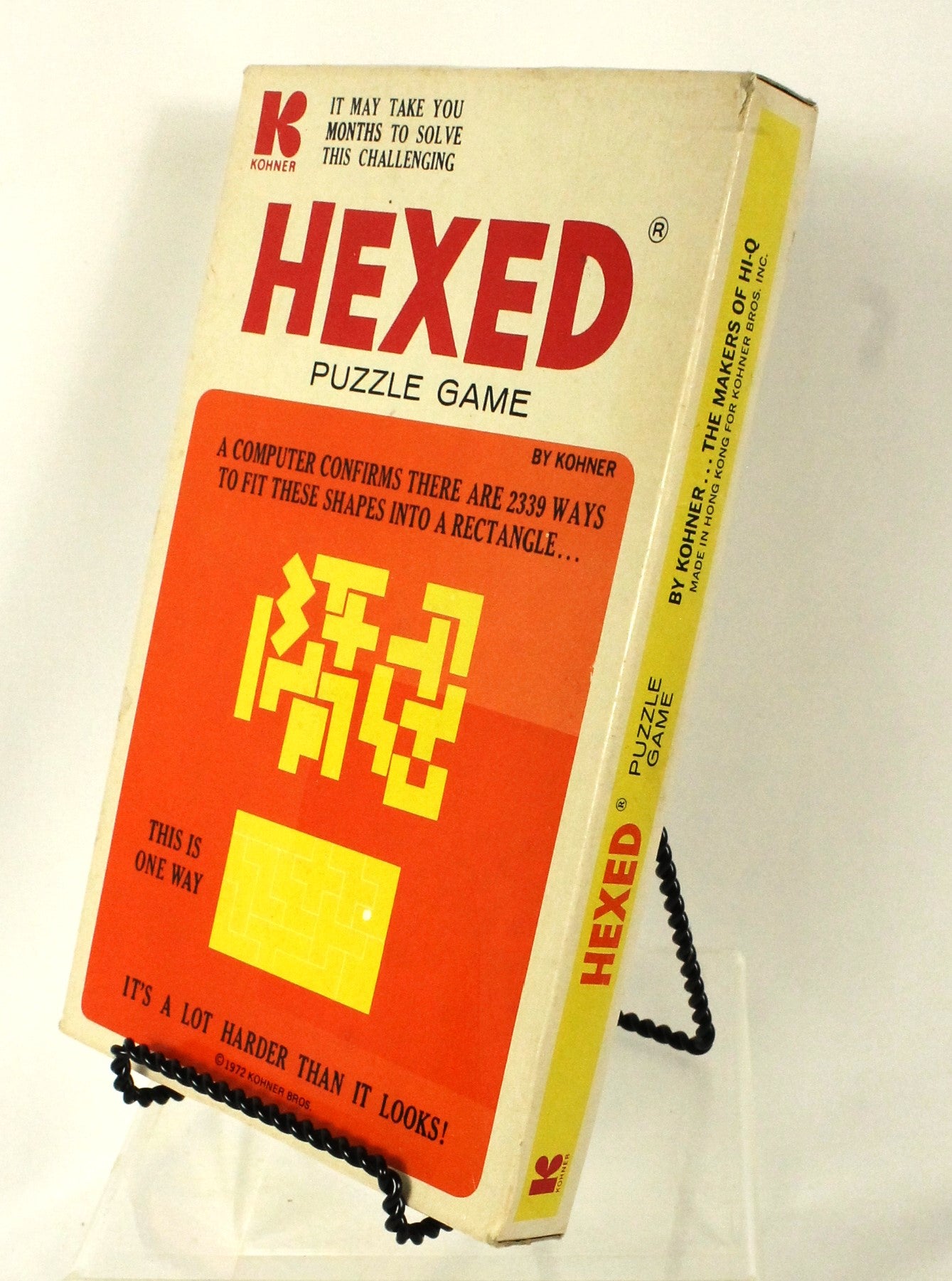 Vintage Kohner Puzzle Game Lot – Hexed, Hi-Jinx, Kwazy Quilt – 1970s Brain Teasers
