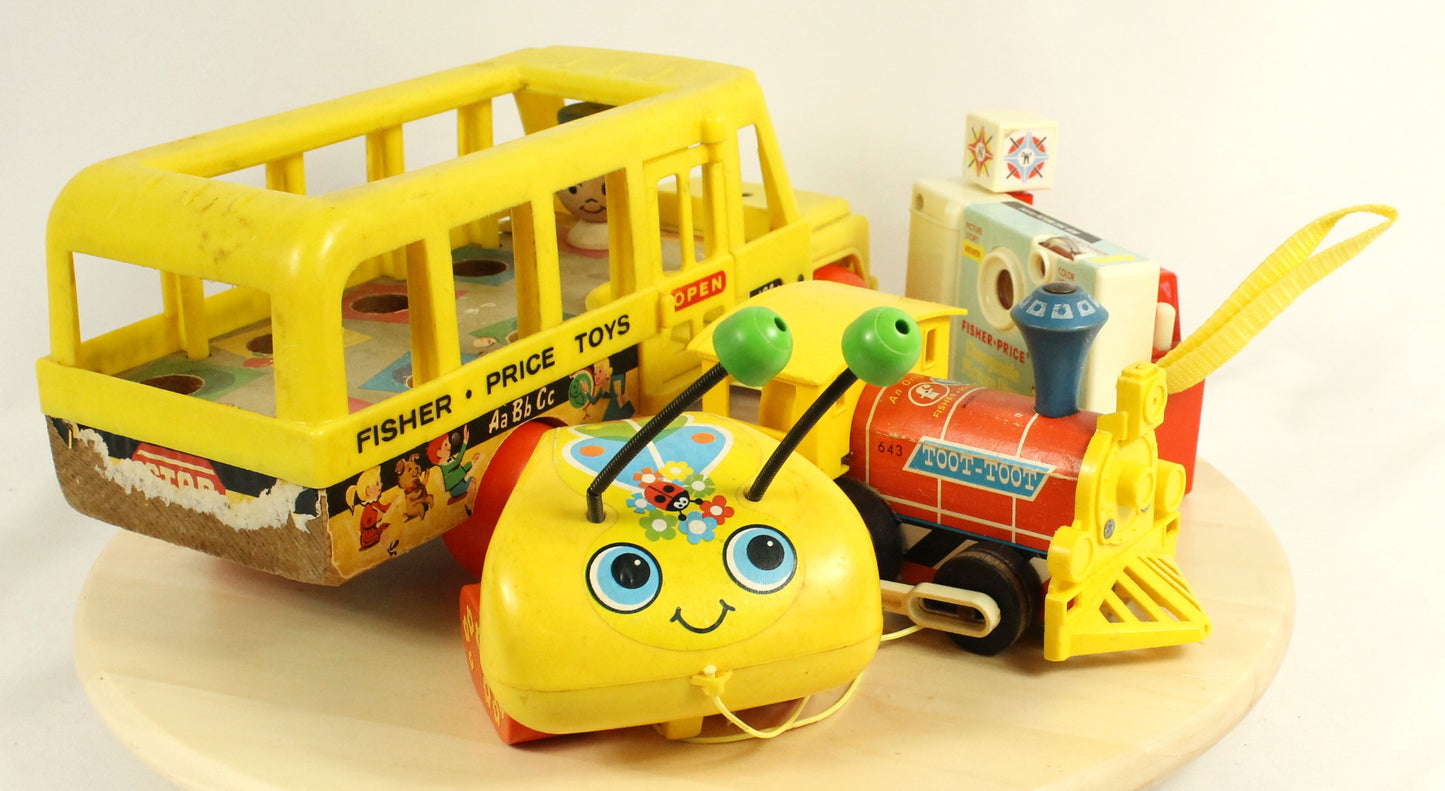 Lot of 4 Small Fisher-Price Toys