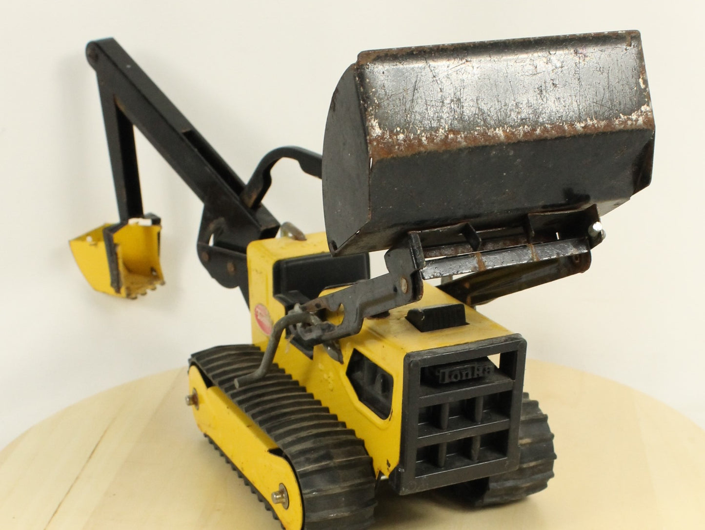 Vintage Tonka Turbo-Diesel Dump Truck & T-6 Bulldozer/Backhoe Metal Construction Vehicle Lot