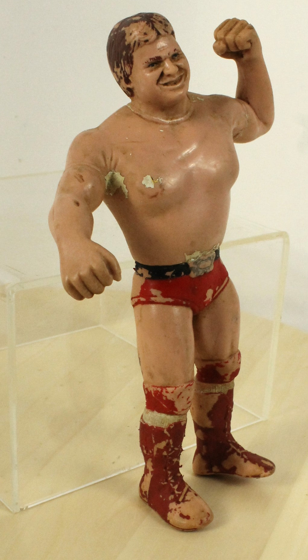 Vintage WWF Wrestling Figures Lot – Mean Gene Okerlund, Wrestlers – 1980s Collectibles