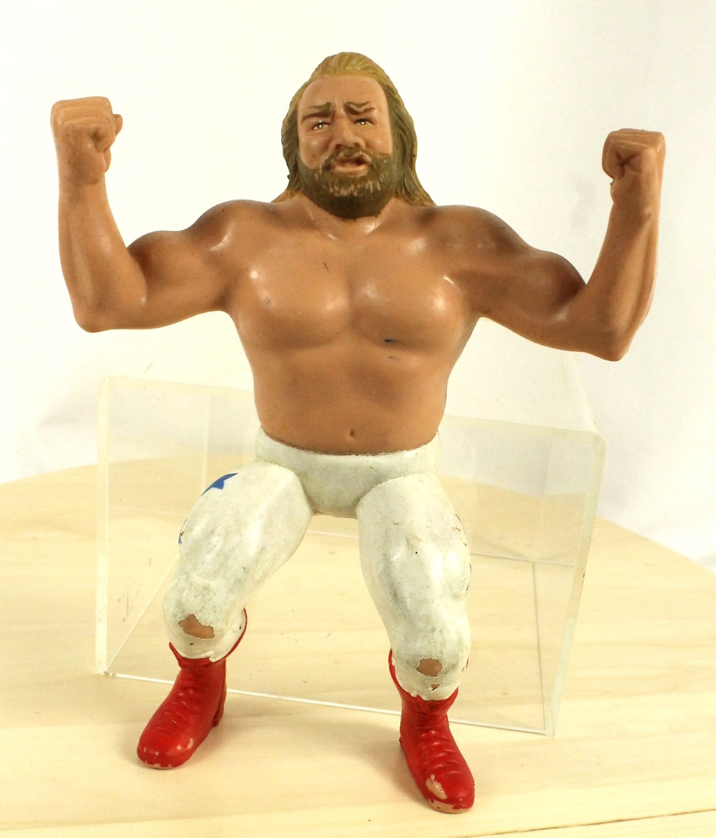 Vintage WWF Wrestling Figures Lot – Mean Gene Okerlund, Wrestlers – 1980s Collectibles