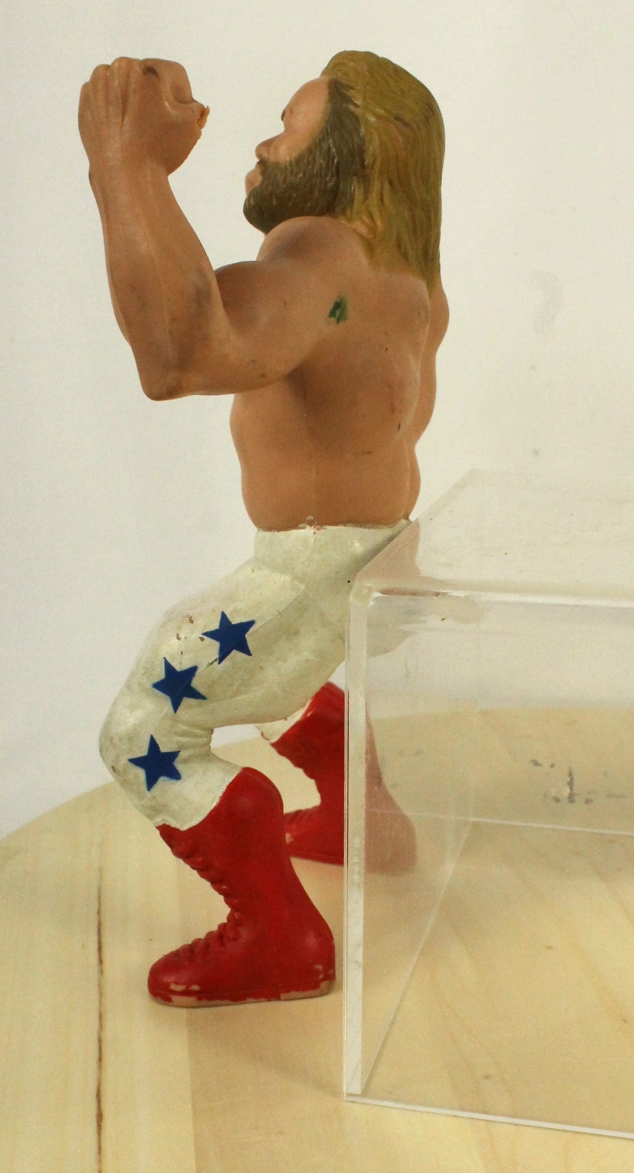 Vintage WWF Wrestling Figures Lot – Mean Gene Okerlund, Wrestlers – 1980s Collectibles