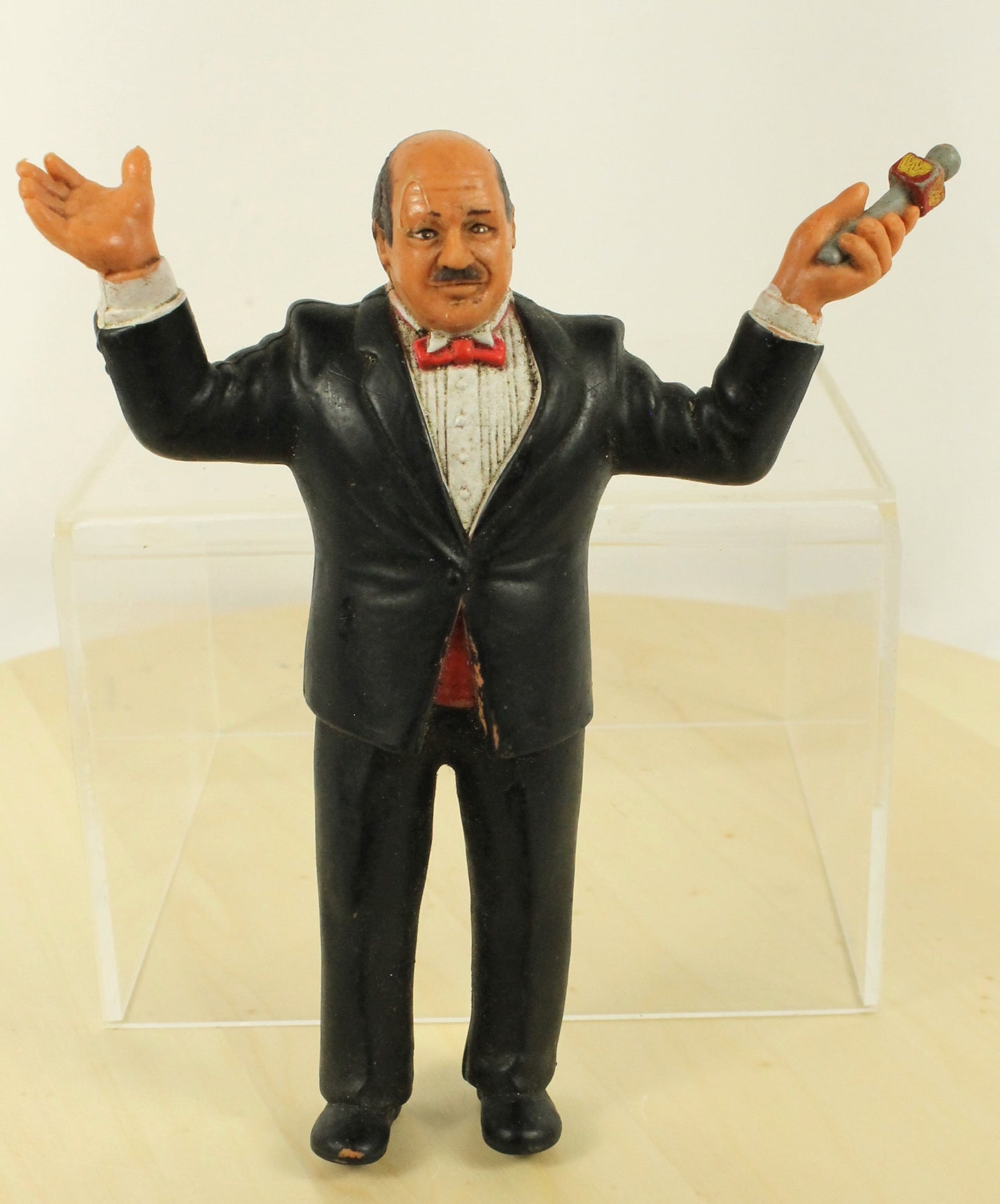 Vintage WWF Wrestling Figures Lot – Mean Gene Okerlund, Wrestlers – 1980s Collectibles