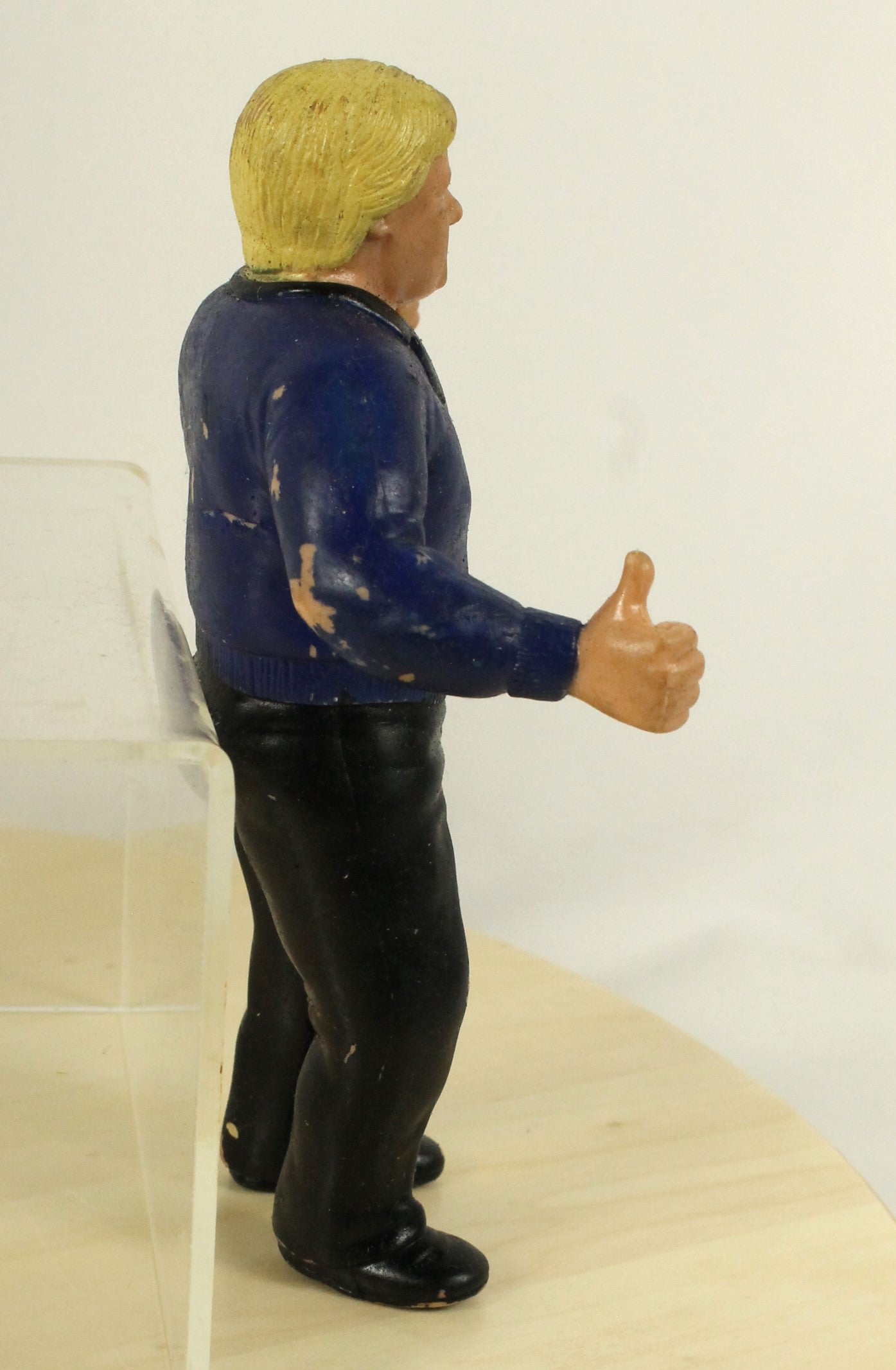 Vintage WWF Wrestling Figures Lot – Mean Gene Okerlund, Wrestlers – 1980s Collectibles