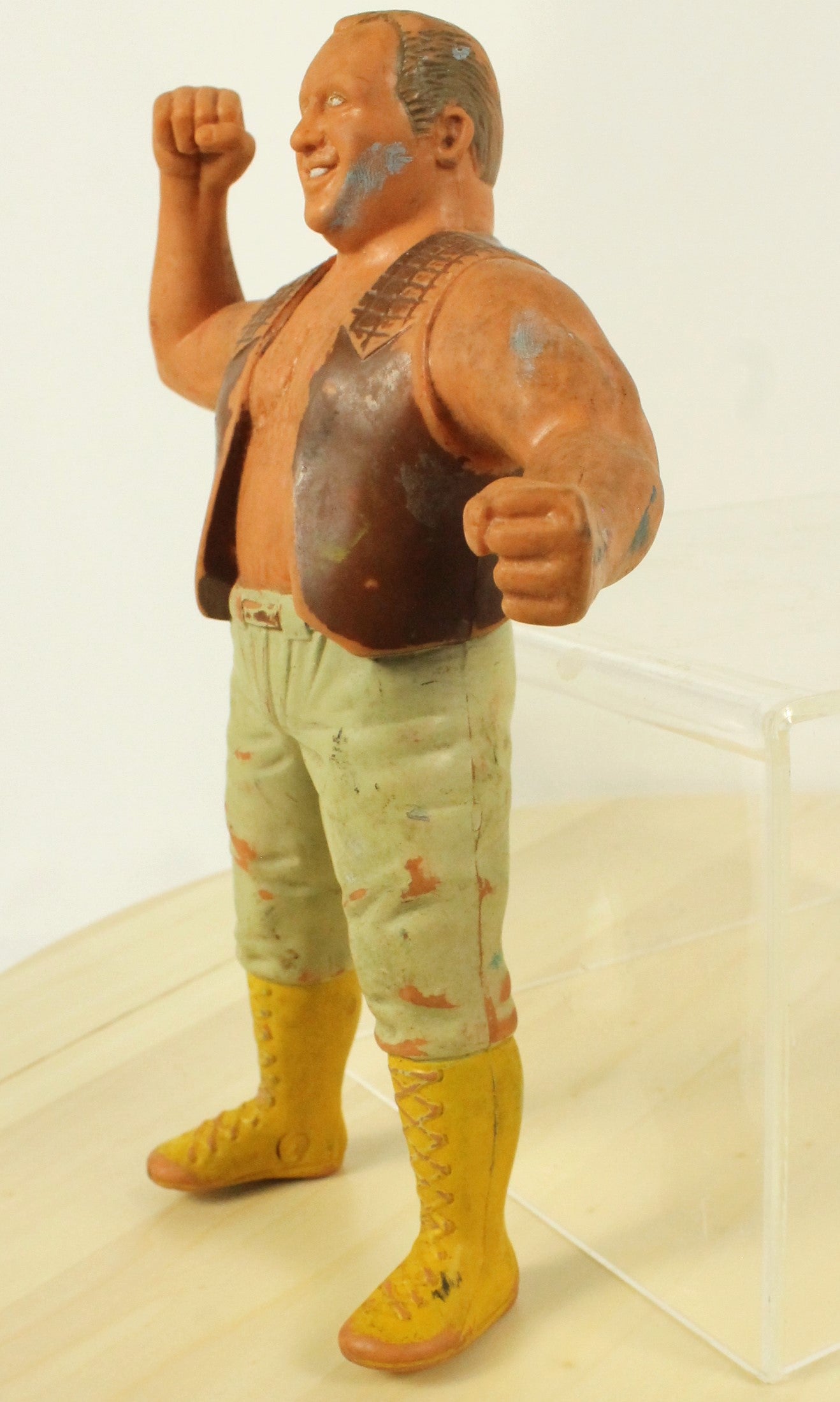 Vintage WWF Wrestling Figures Lot – Mean Gene Okerlund, Wrestlers – 1980s Collectibles