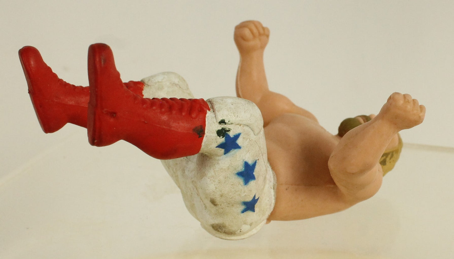 Vintage WWF Thumb Wrestling Figures Lot – Featuring Hogan, Piper, Sheik, Volkoff & Junkyard Dog