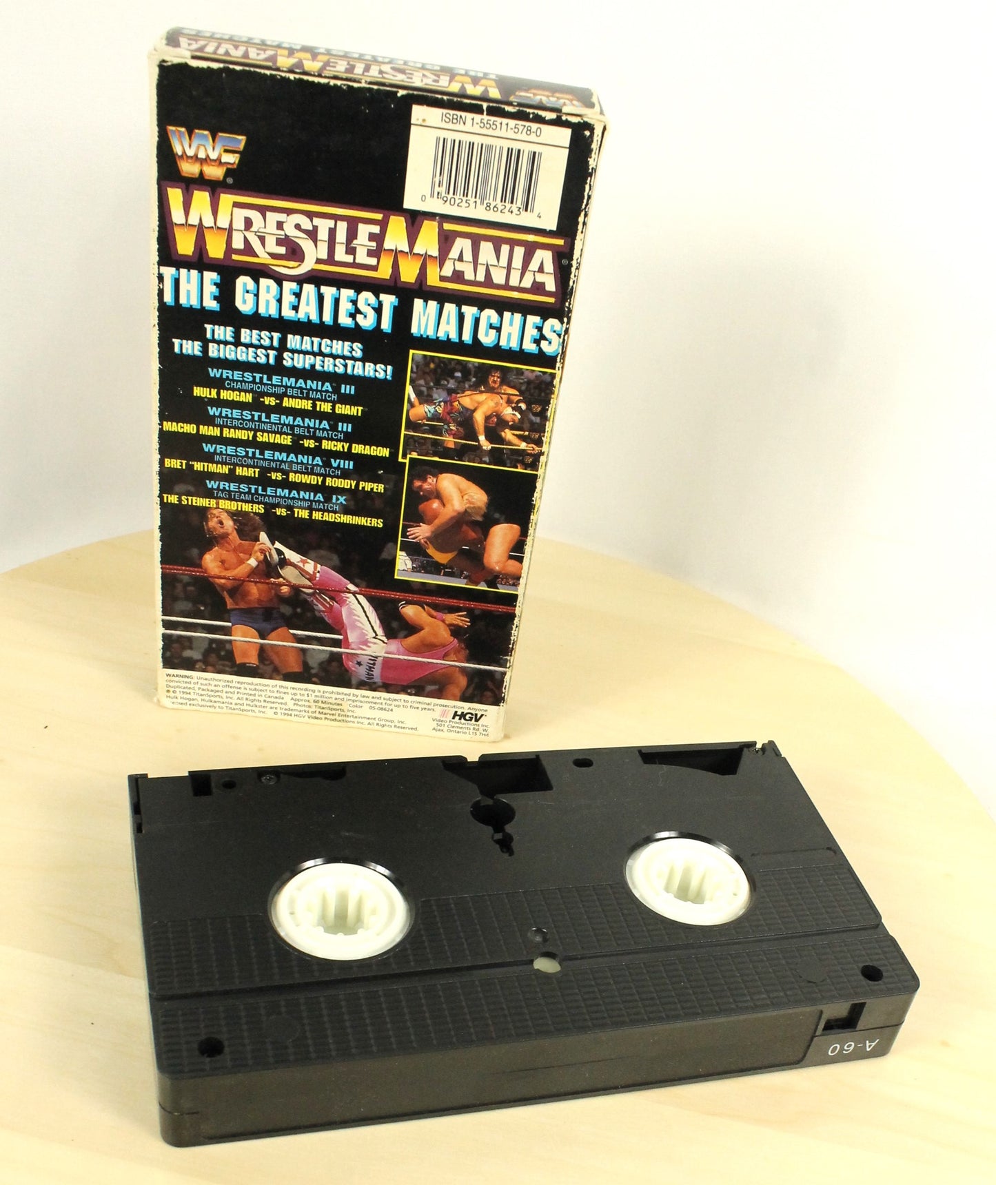 Vintage WWF/WWE WrestleMania VHS Lot – WrestleMania X to XXI + Best of Collection