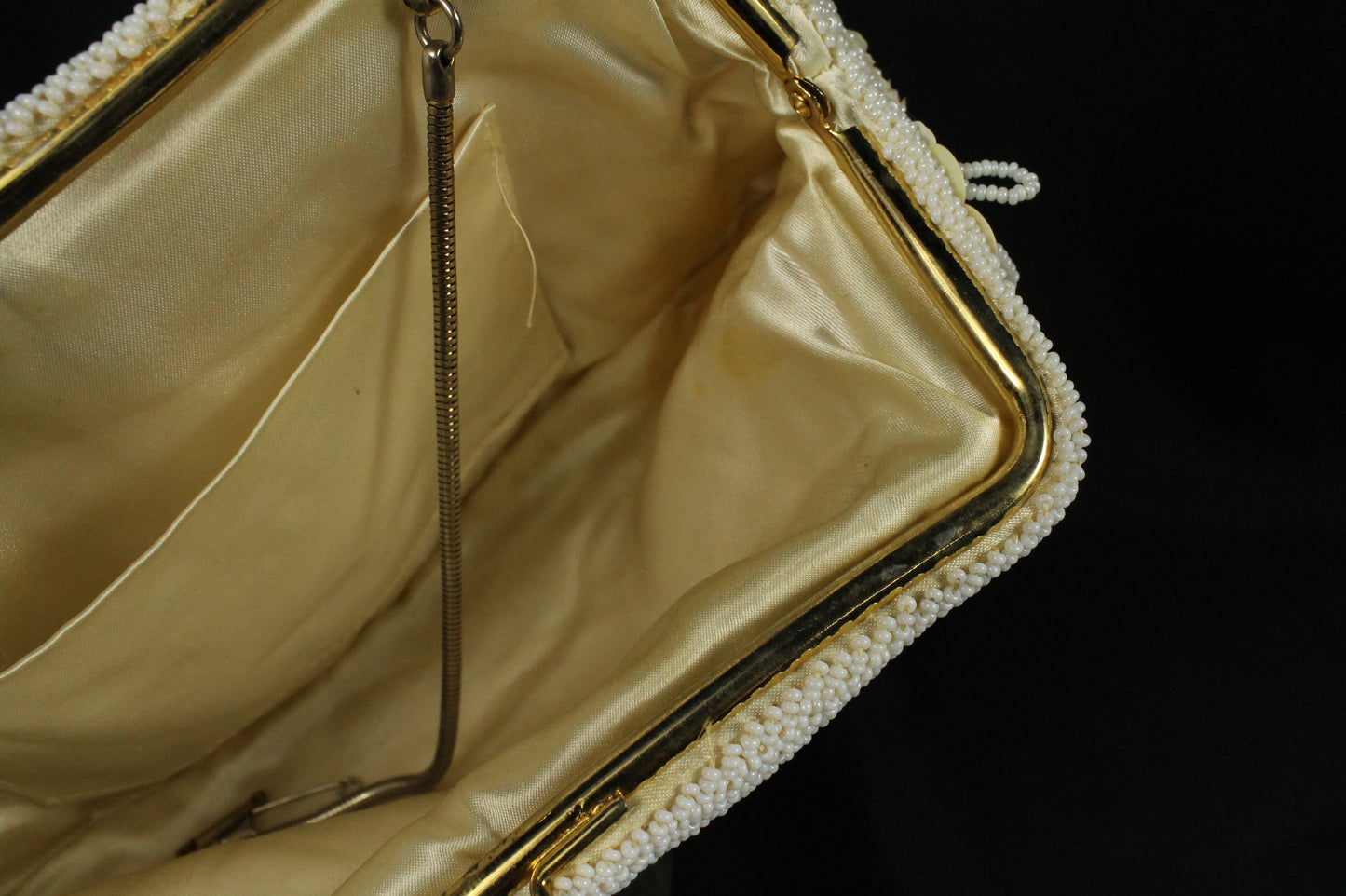 Vintage Simpson's Hand-Beaded Clutch Set: Black & White Evening Bags