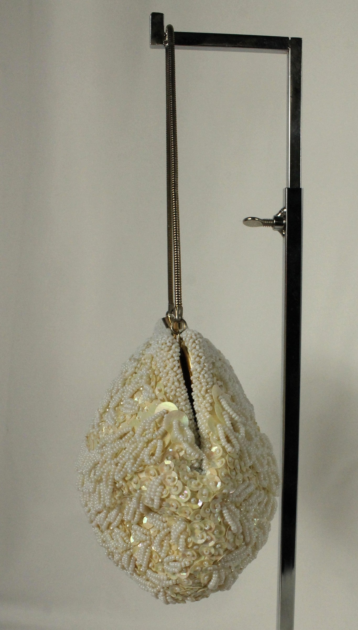 Vintage Simpson's Hand-Beaded Clutch Set: Black & White Evening Bags