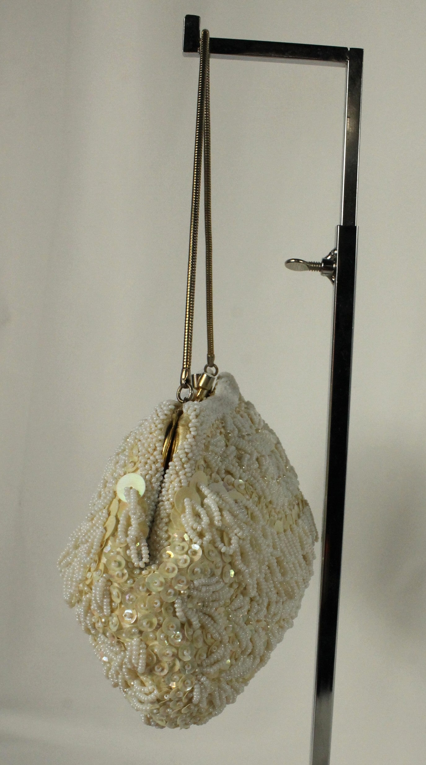 Vintage Simpson's Hand-Beaded Clutch Set: Black & White Evening Bags