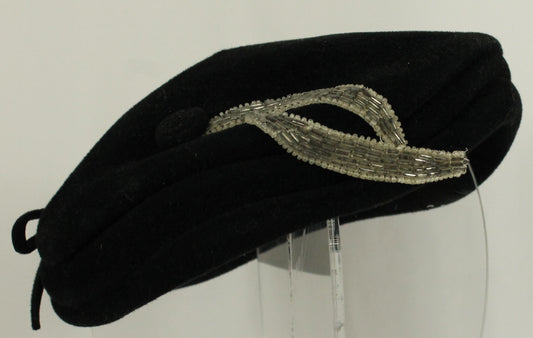 Collection of Classic Black Women's Headwear (5 Hats) - Velvet, Fascinator & Cloche