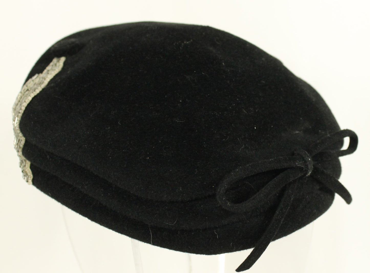 Collection of Classic Black Women's Headwear (5 Hats) - Velvet, Fascinator & Cloche