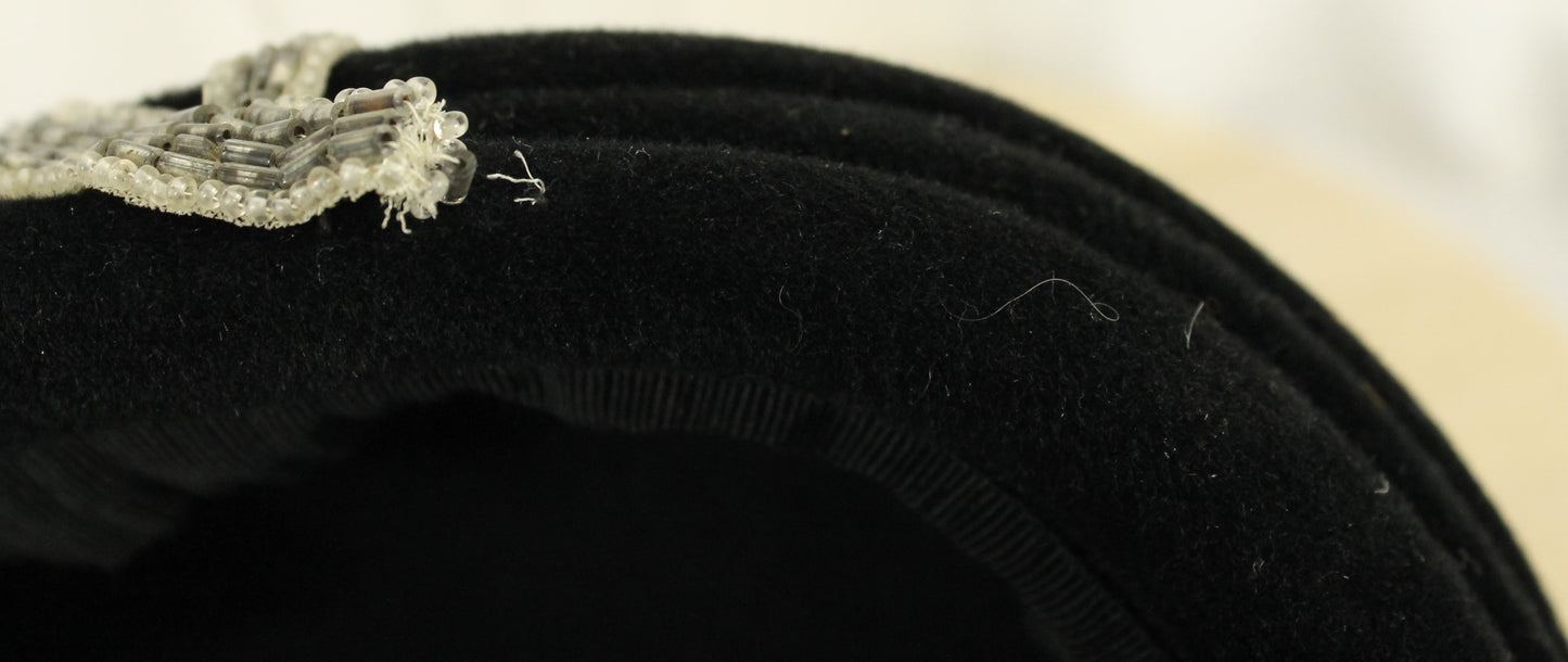 Collection of Classic Black Women's Headwear (5 Hats) - Velvet, Fascinator & Cloche