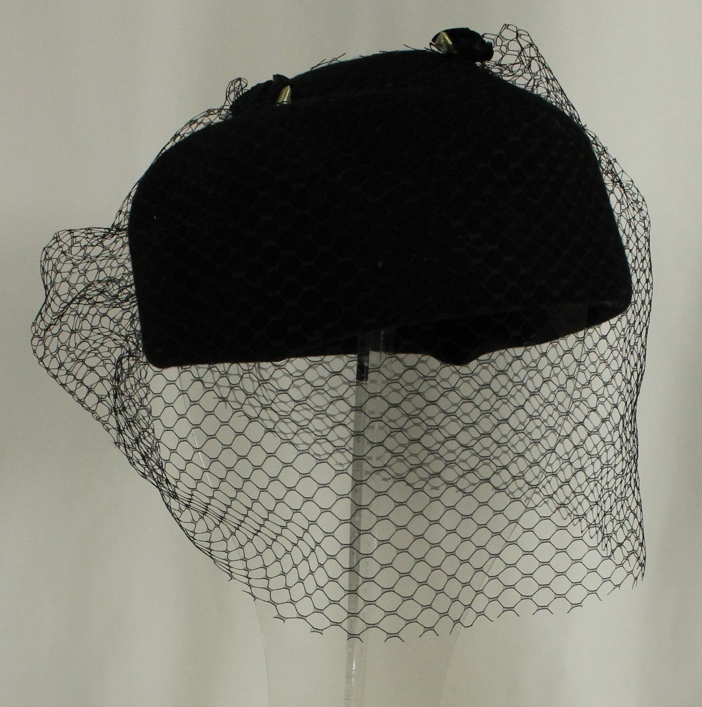 Collection of Classic Black Women's Headwear (5 Hats) - Velvet, Fascinator & Cloche