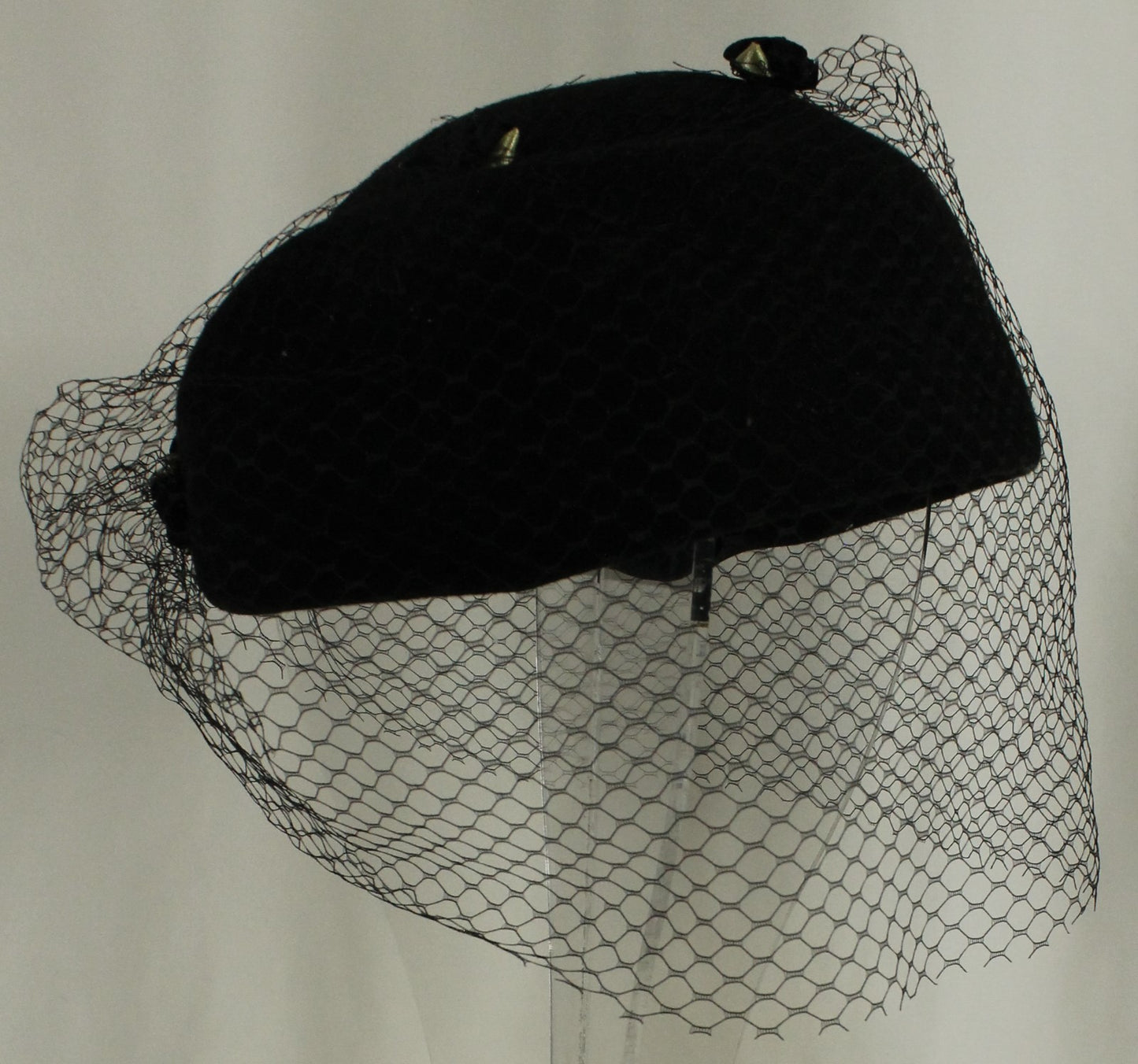 Collection of Classic Black Women's Headwear (5 Hats) - Velvet, Fascinator & Cloche