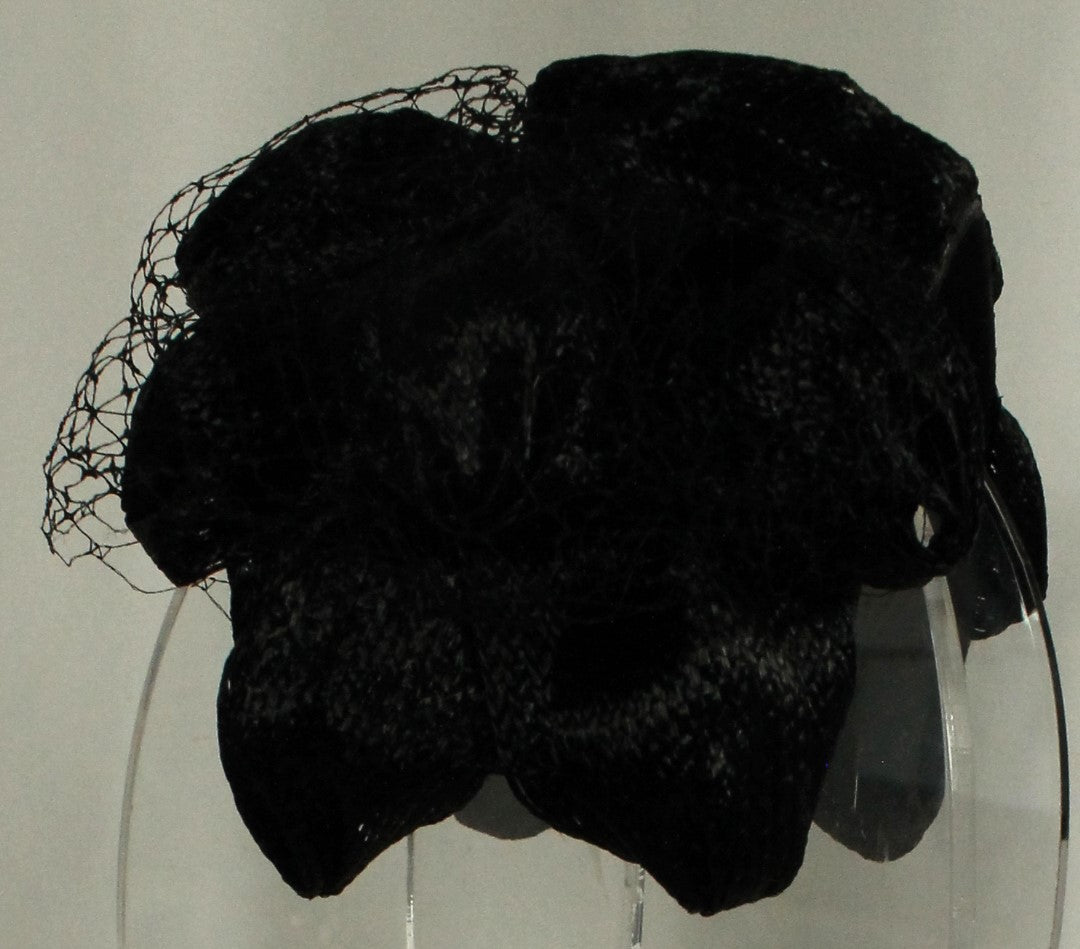 Collection of Classic Black Women's Headwear (5 Hats) - Velvet, Fascinator & Cloche
