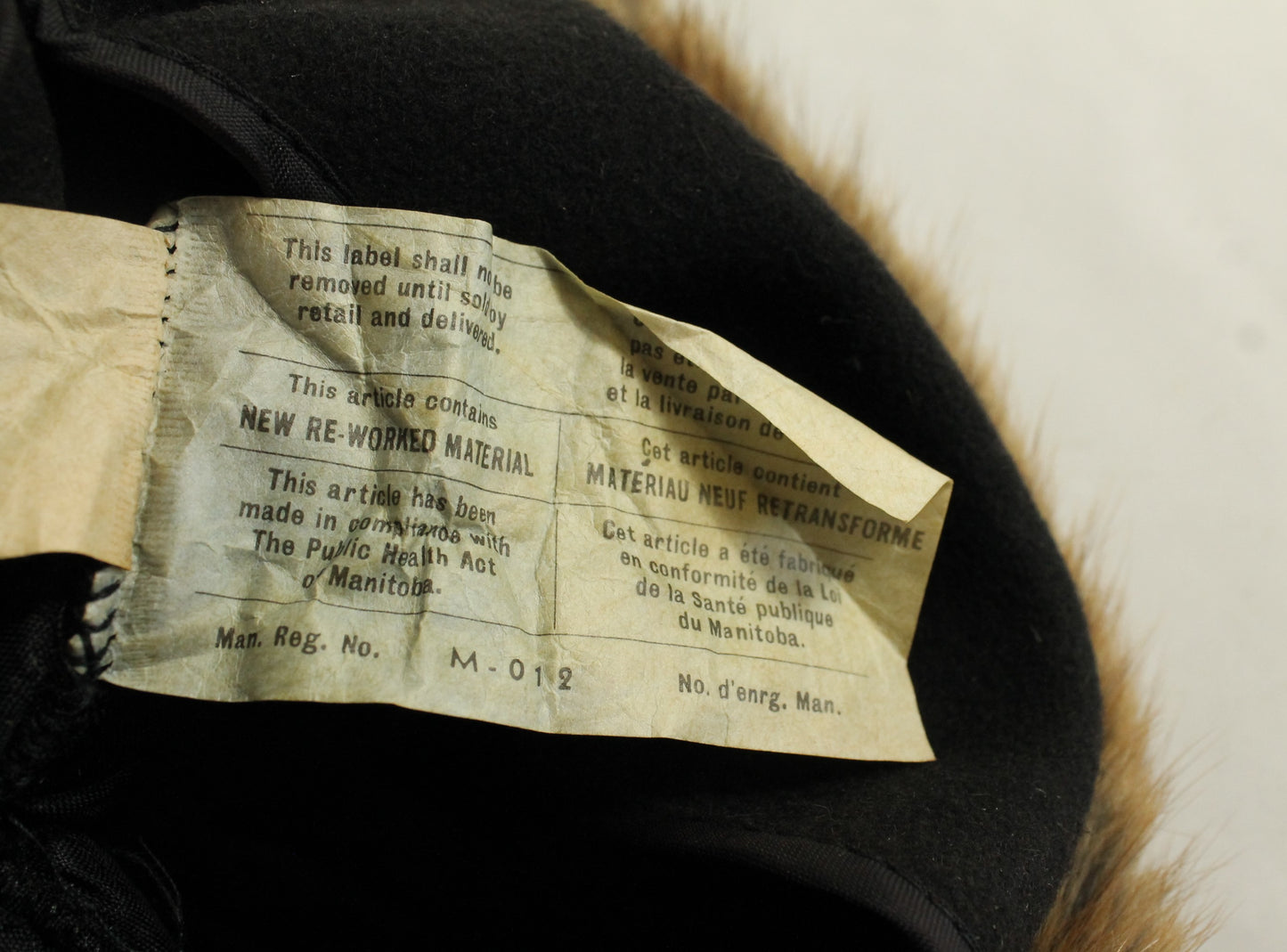 Lot of Three Men's Fur Hats including Winter Trapper Style