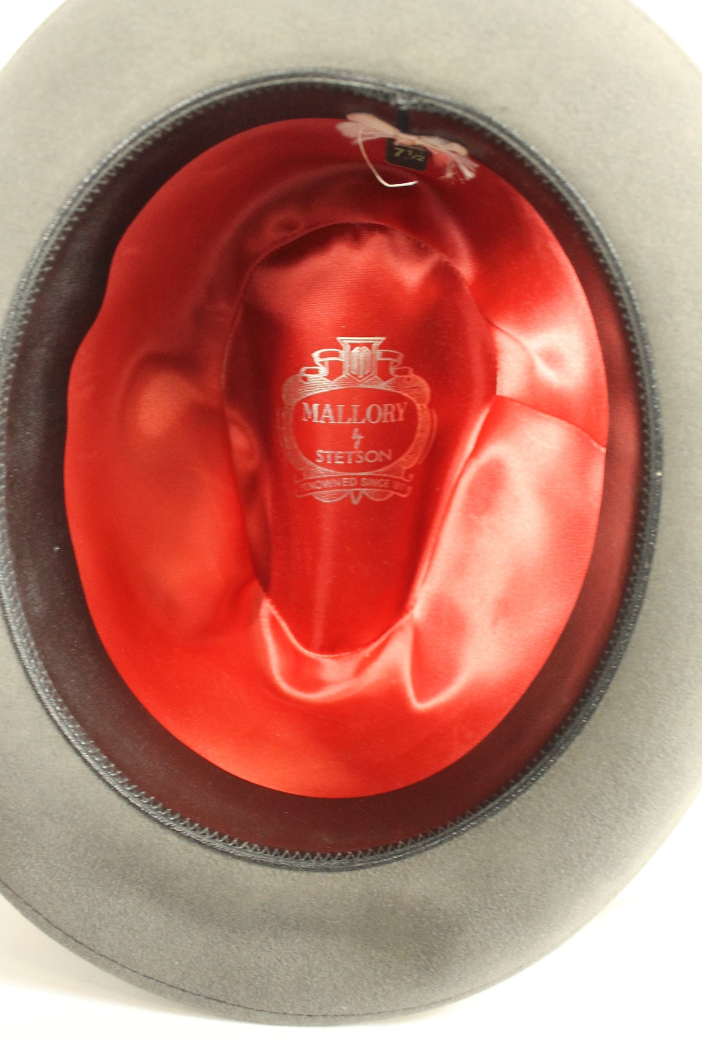 Vintage Mallory by Stetson Gray Fedora Hat – Size 7½ (60) with Original Octagonal Box