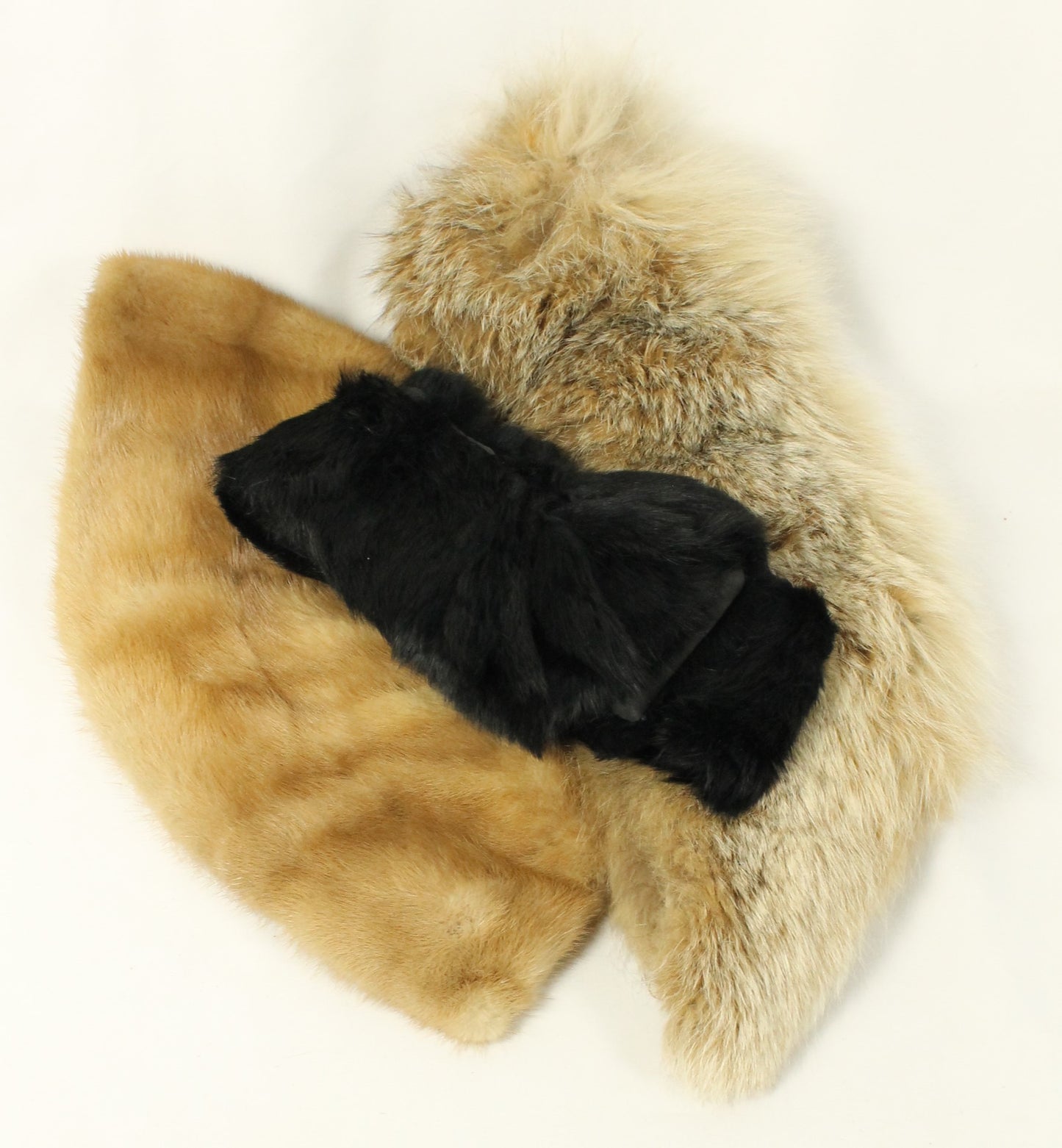 Lot of Three Vintage Fur Collars – Elegant, Timeless Accessories for Coats & Dresses