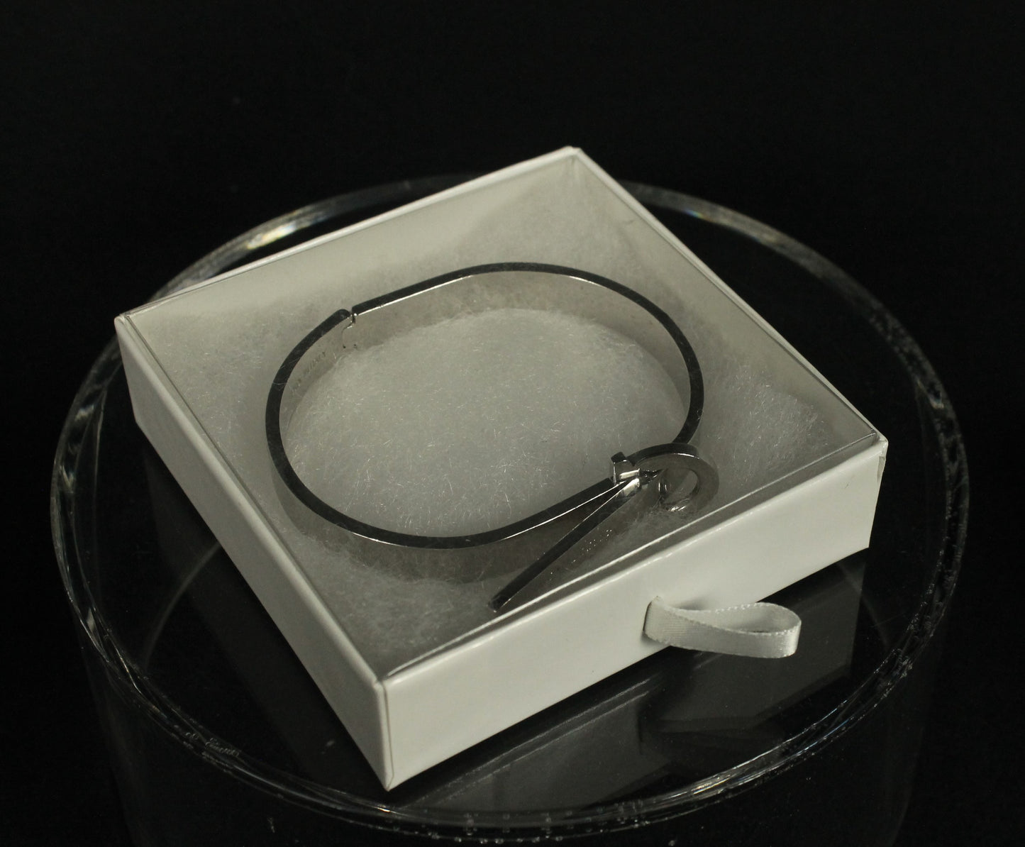 Sleek Designer Modern Silver Cuff Bracelet with Engraved Buckle