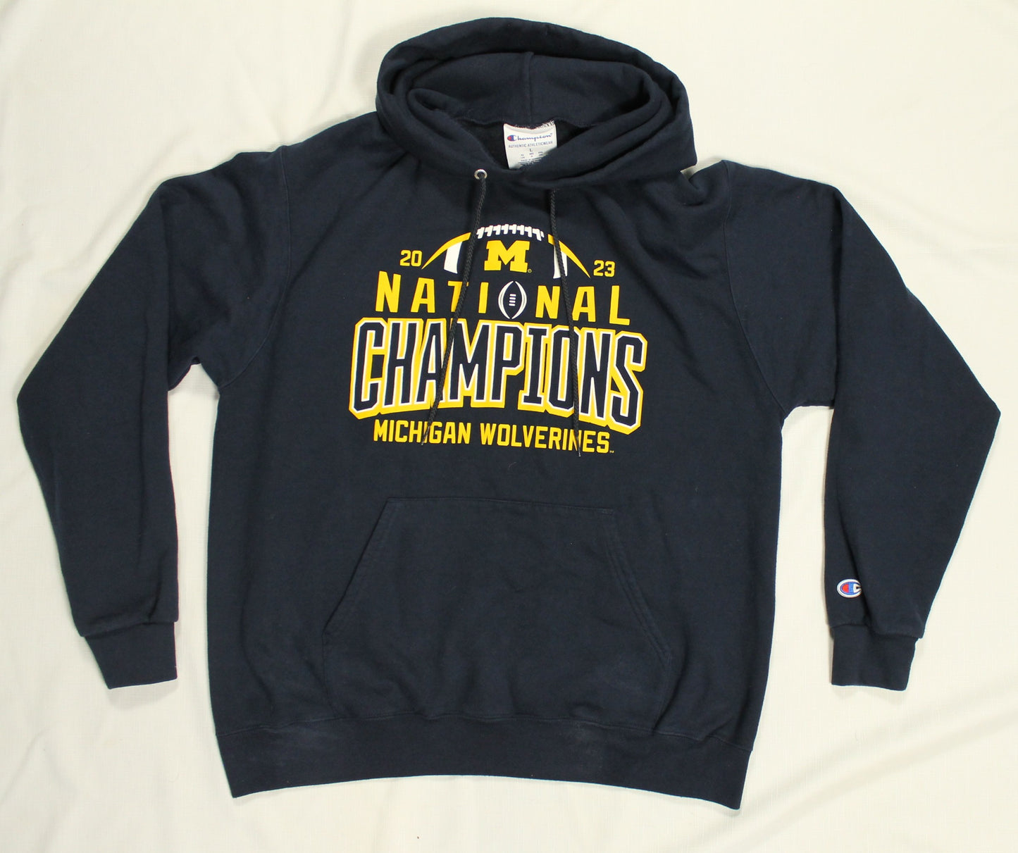 Champion Michigan Wolverines Hoodie Men's Size Large