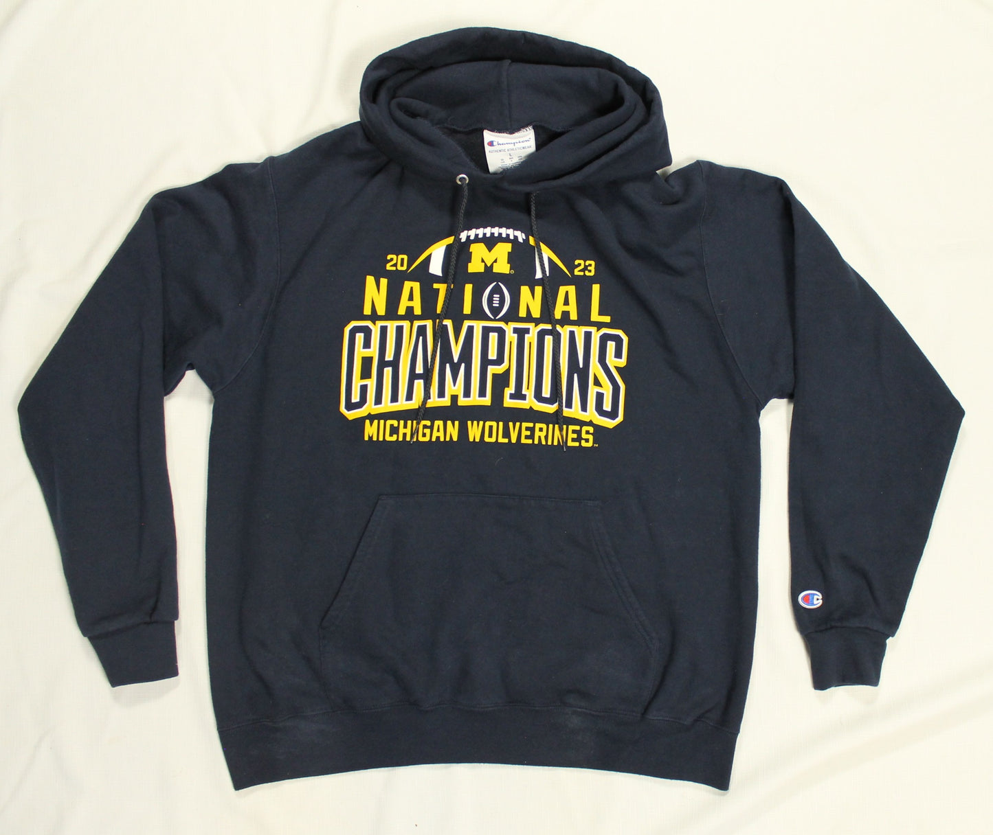 Champion Michigan Wolverines Hoodie Men's Size Large