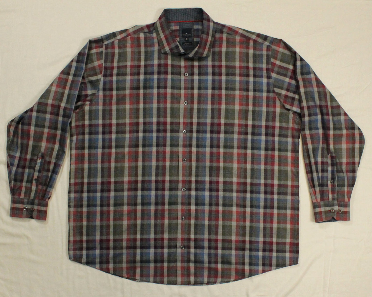 Daniel Hechter Tartan/Plaid Button-Down Shirt Men's 2X