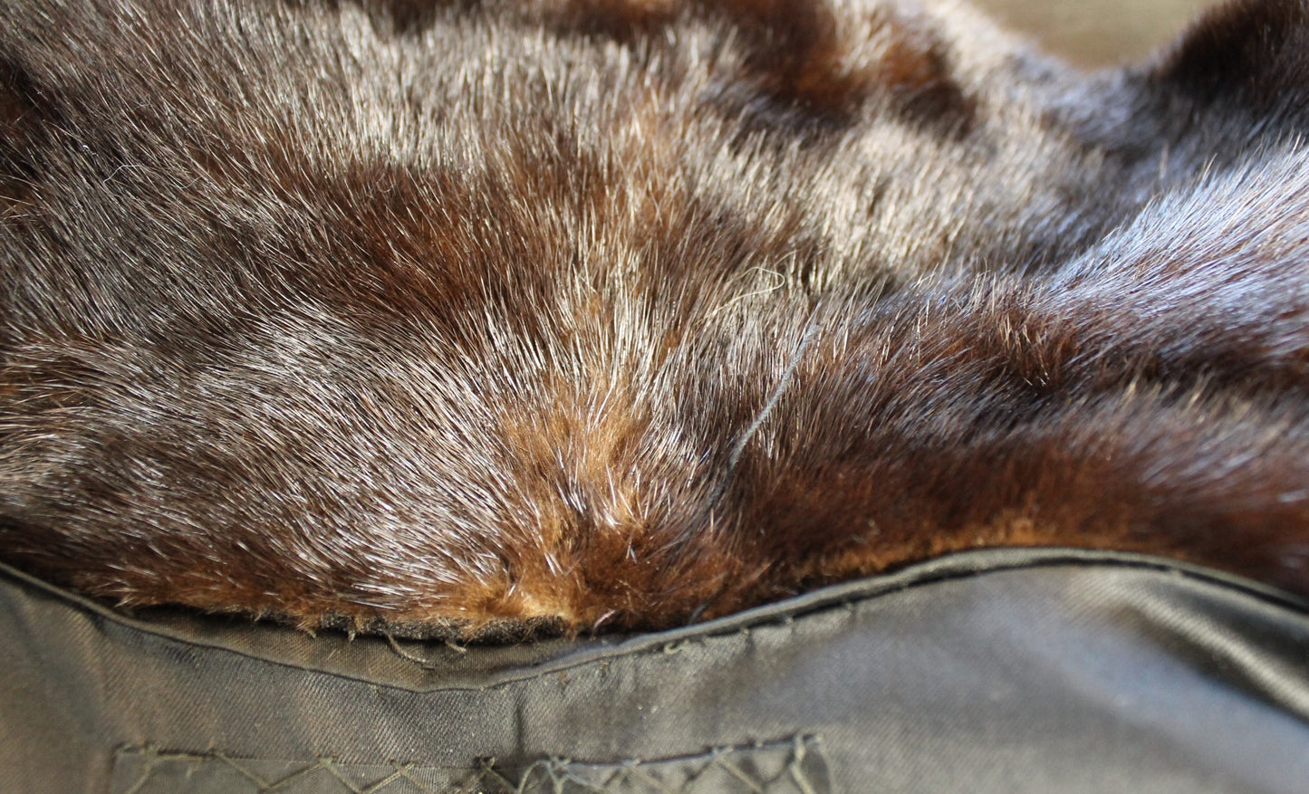 Vintage Hudson’s Bay Full-Length Mink Fur Coat – Timeless Canadian Luxury Size; XXL