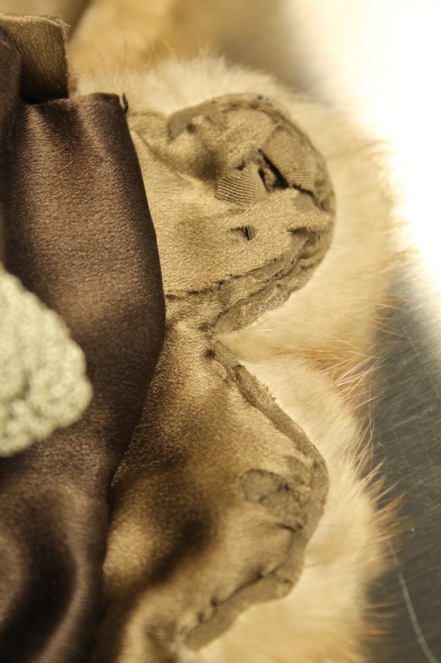 Vintage Mink Fur Stole/Wrap - Rich Brown Color with Full Fur Tails