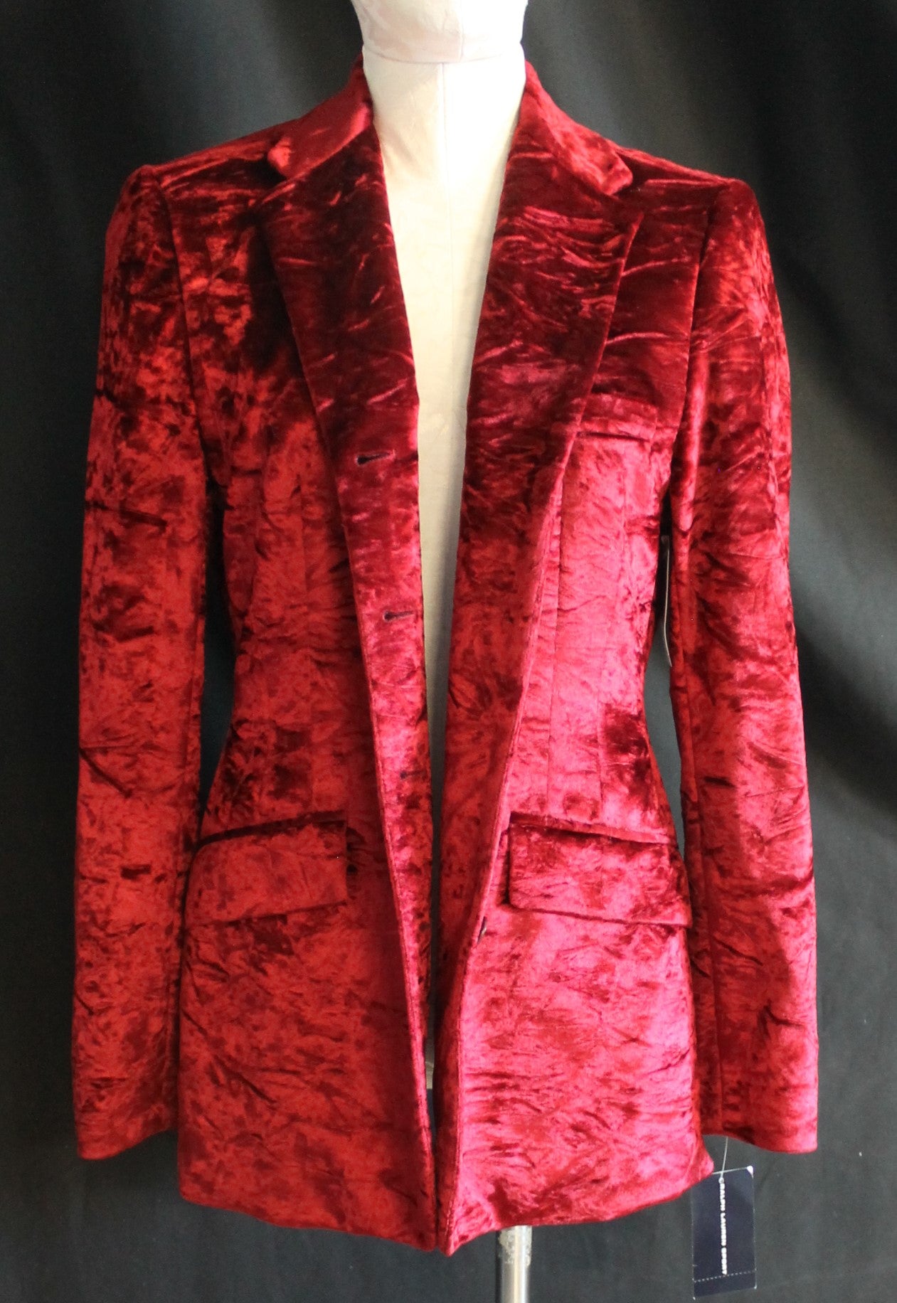 New Ralph Lauren Red Velvet Blazer – With Tags from Eaton’s (Vintage, Unworn)