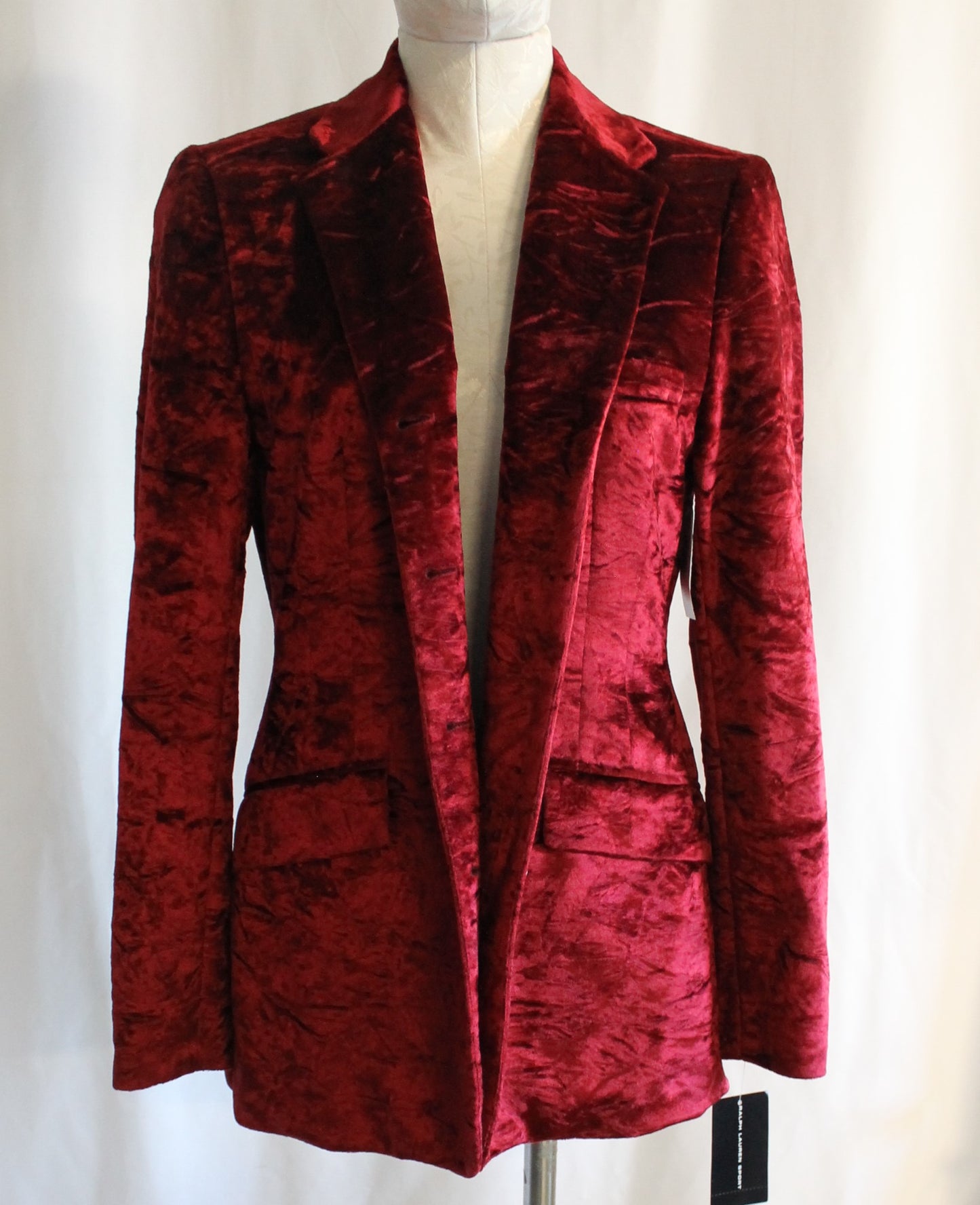New Ralph Lauren Red Velvet Blazer – With Tags from Eaton’s (Vintage, Unworn)