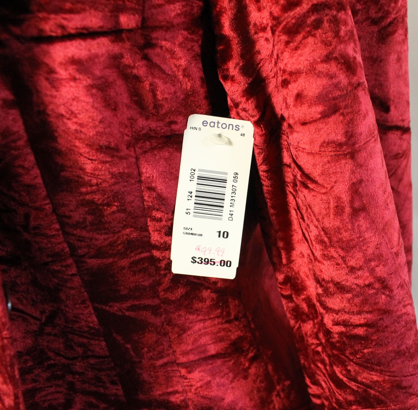 New Ralph Lauren Red Velvet Blazer – With Tags from Eaton’s (Vintage, Unworn)