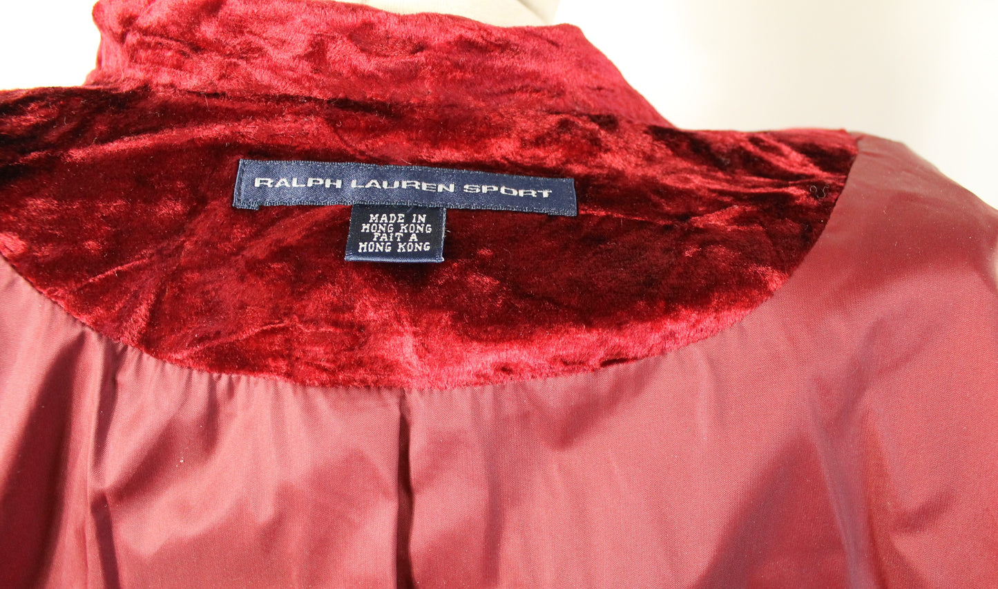 New Ralph Lauren Red Velvet Blazer – With Tags from Eaton’s (Vintage, Unworn)