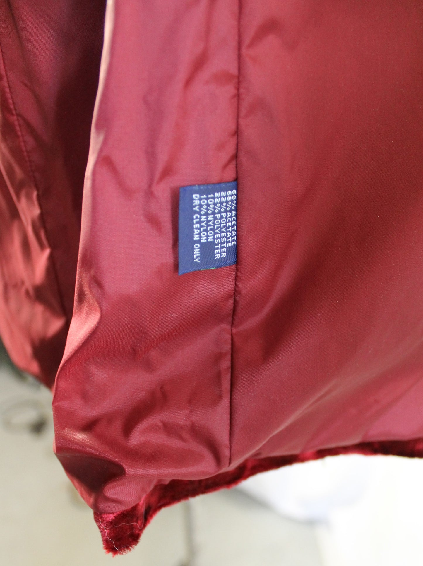 New Ralph Lauren Red Velvet Blazer – With Tags from Eaton’s (Vintage, Unworn)
