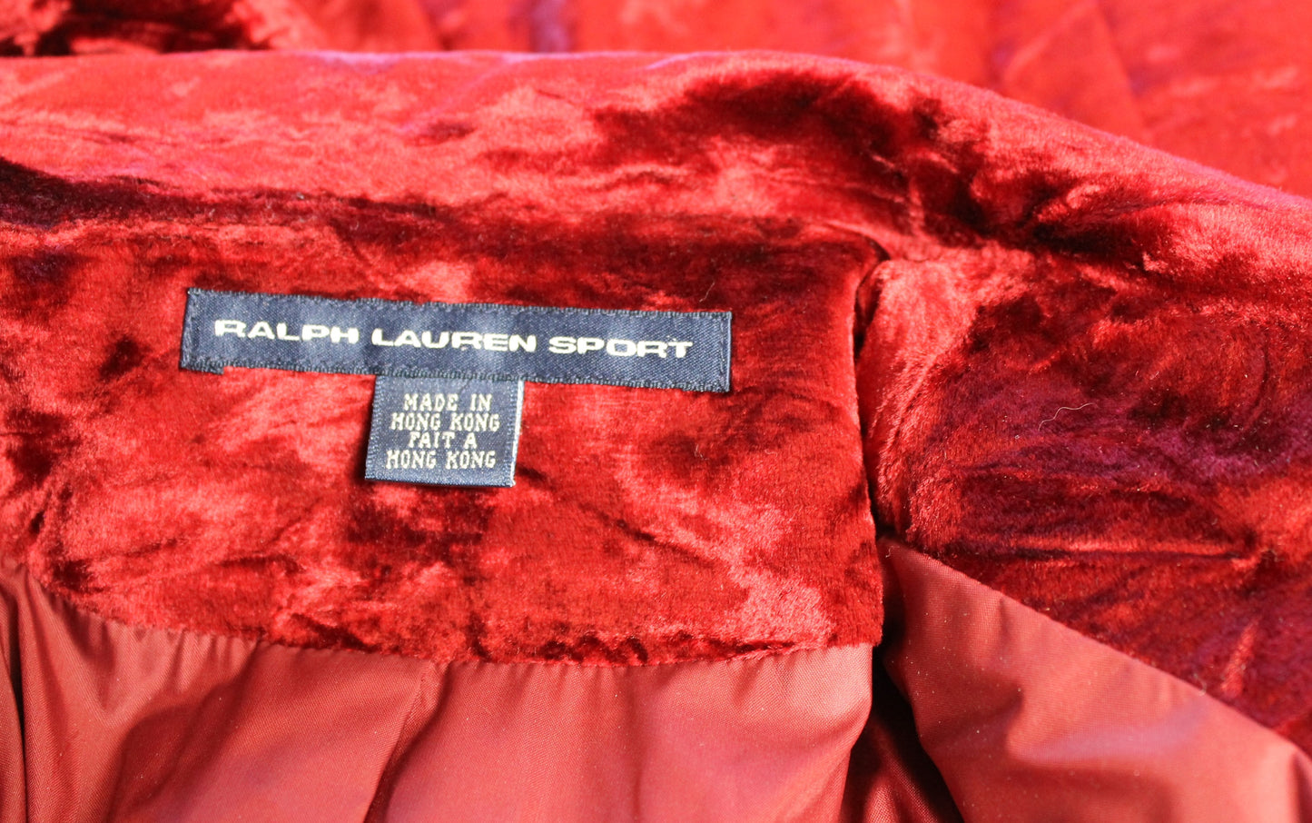 New Ralph Lauren Red Velvet Blazer – With Tags from Eaton’s (Vintage, Unworn)