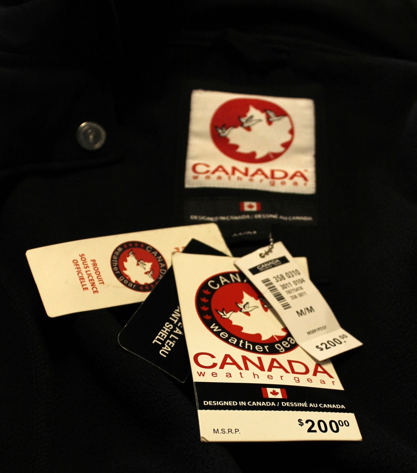 Canada Weather Gear Hooded Jacket Size Medium